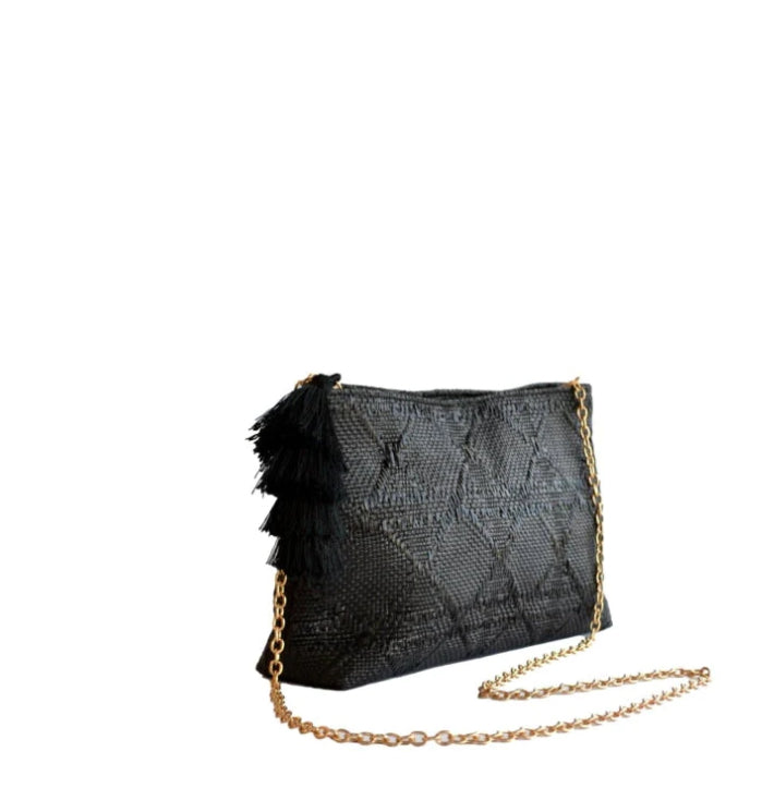 TRVL Design LUXE Bali Straw Cane Island Clutch