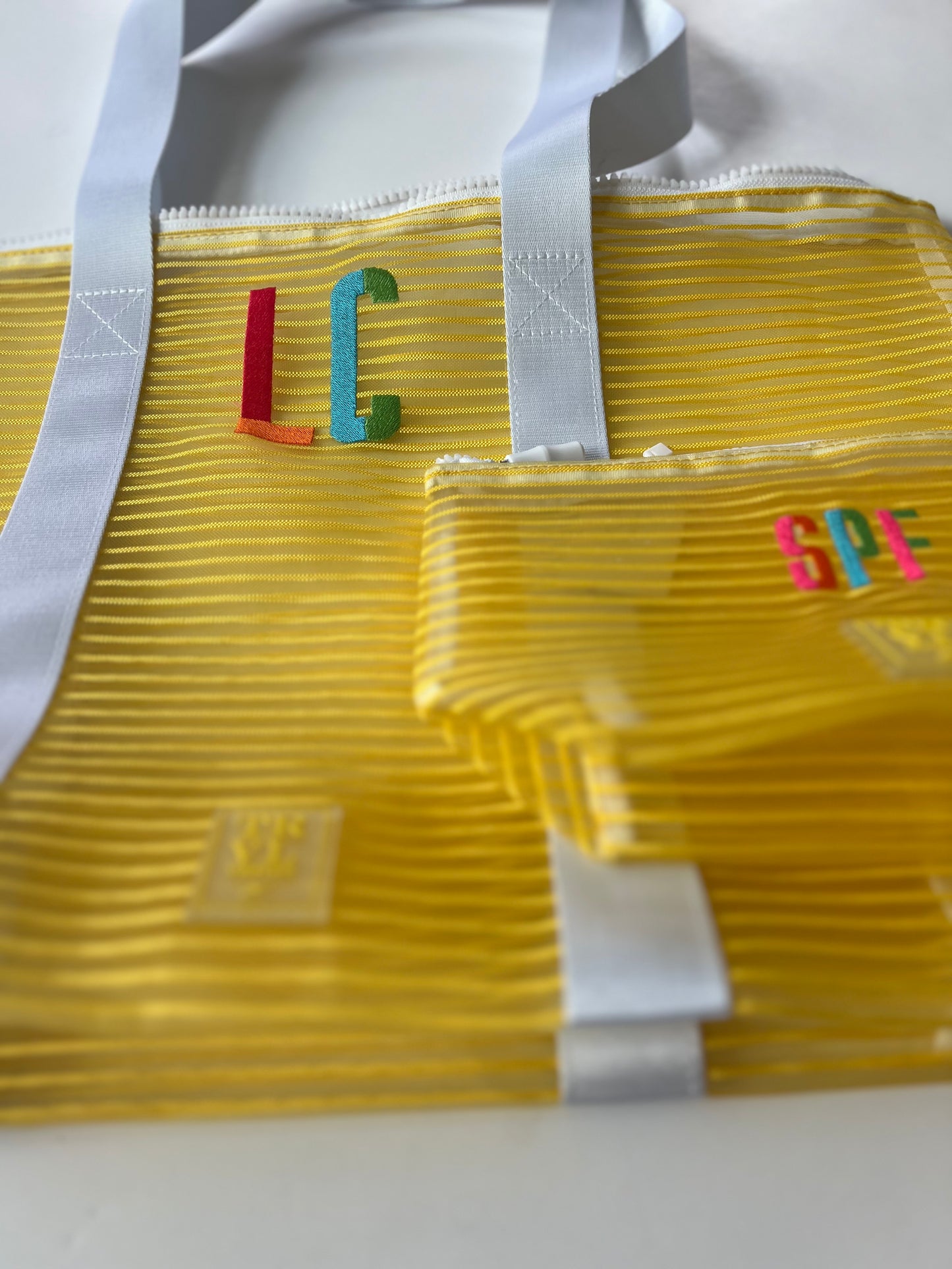 TRVL Design Everything but the Sand Mesh Tote with Pouch