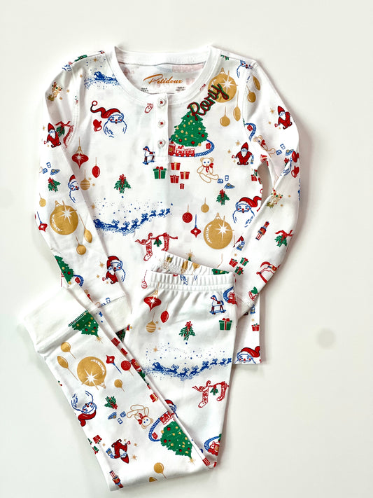 Petidoux Nostalgic Christmas Baby and Kids' Long Sleeve Pajamas