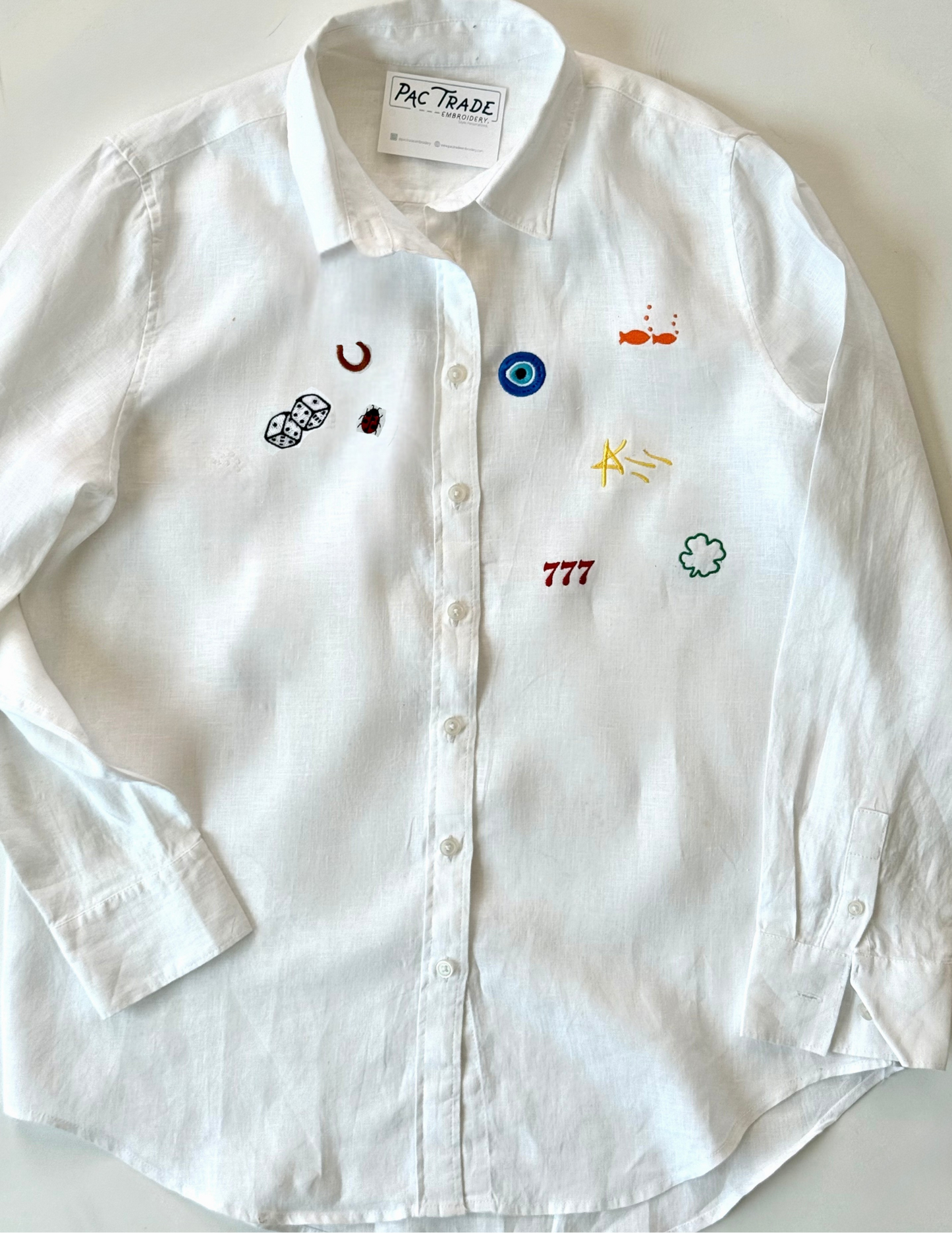 Women's M.I.Y.O. Linen Buttondown- Pick Your Motifs