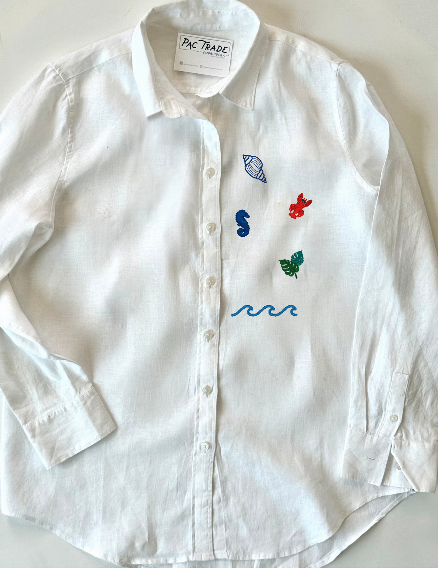 Women's M.I.Y.O. Linen Buttondown- Pick Your Motifs