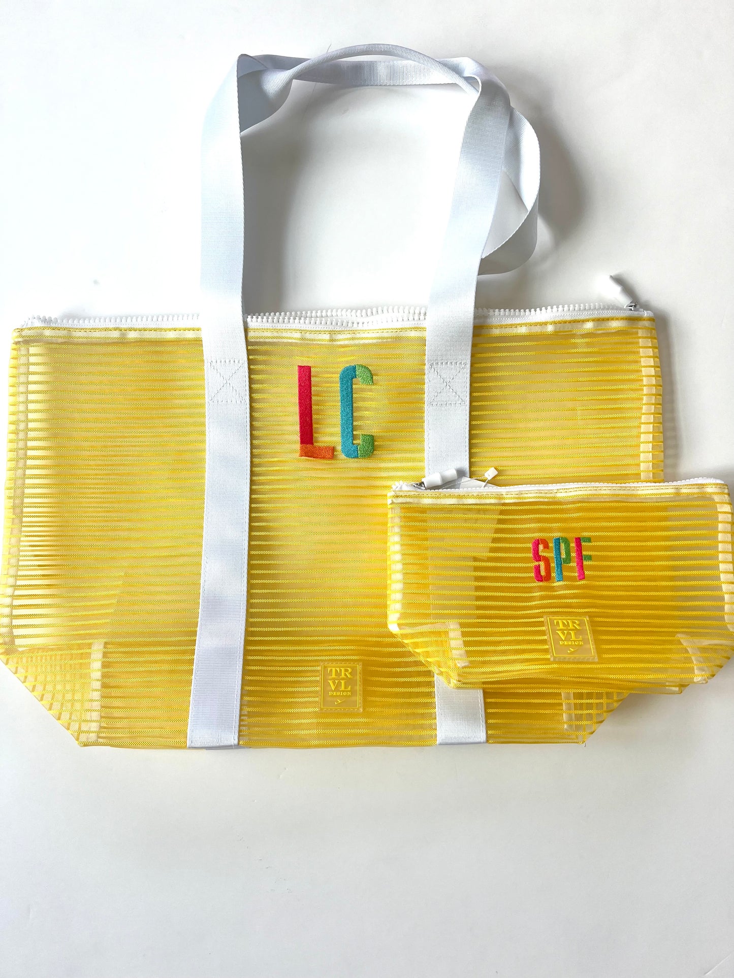 TRVL Design Everything but the Sand Mesh Tote with Pouch