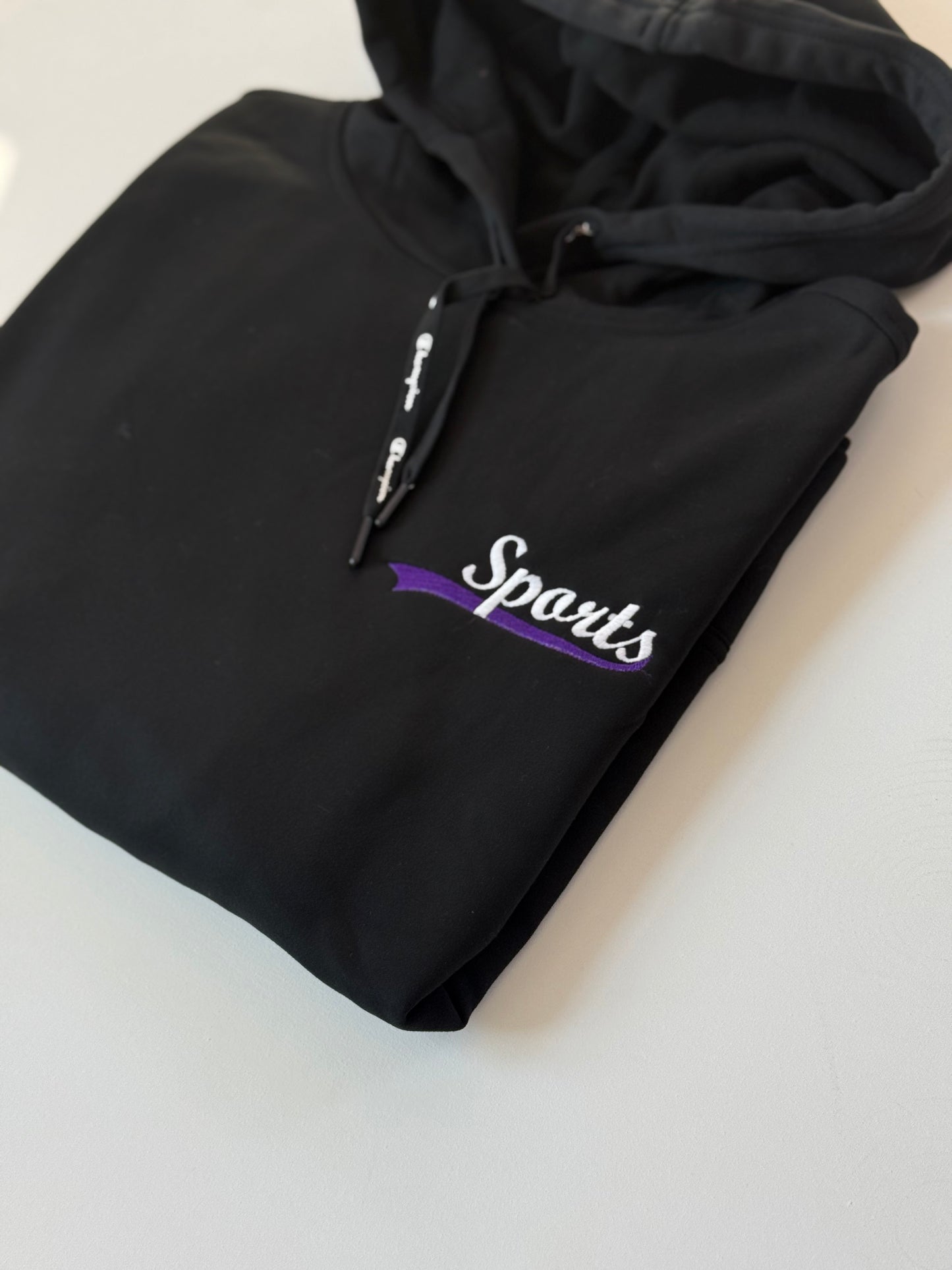 Women's Champion "Sports" Hooded Sweatshirt