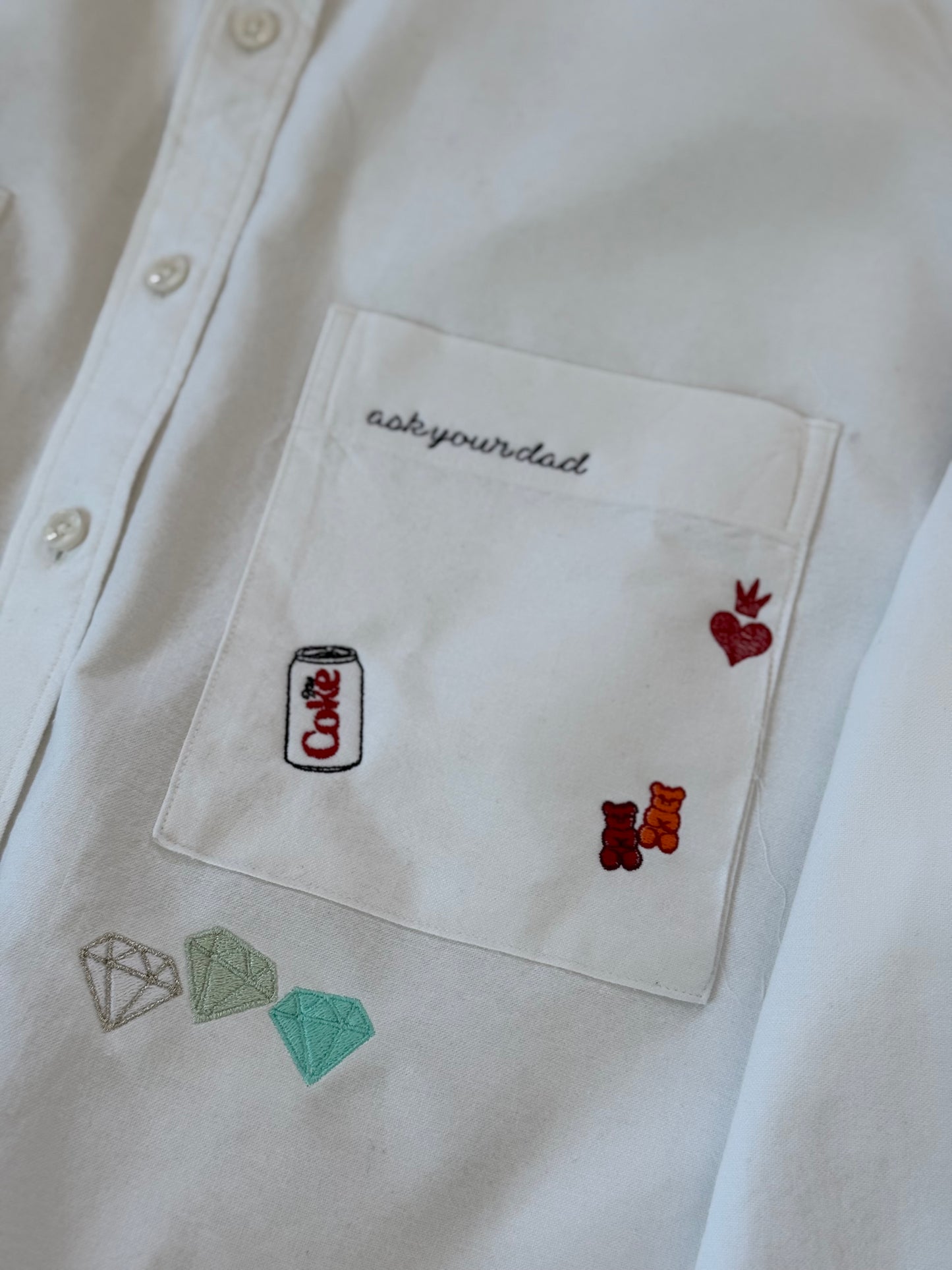 Women's M.I.Y.O. “Mom” Motif Button Down