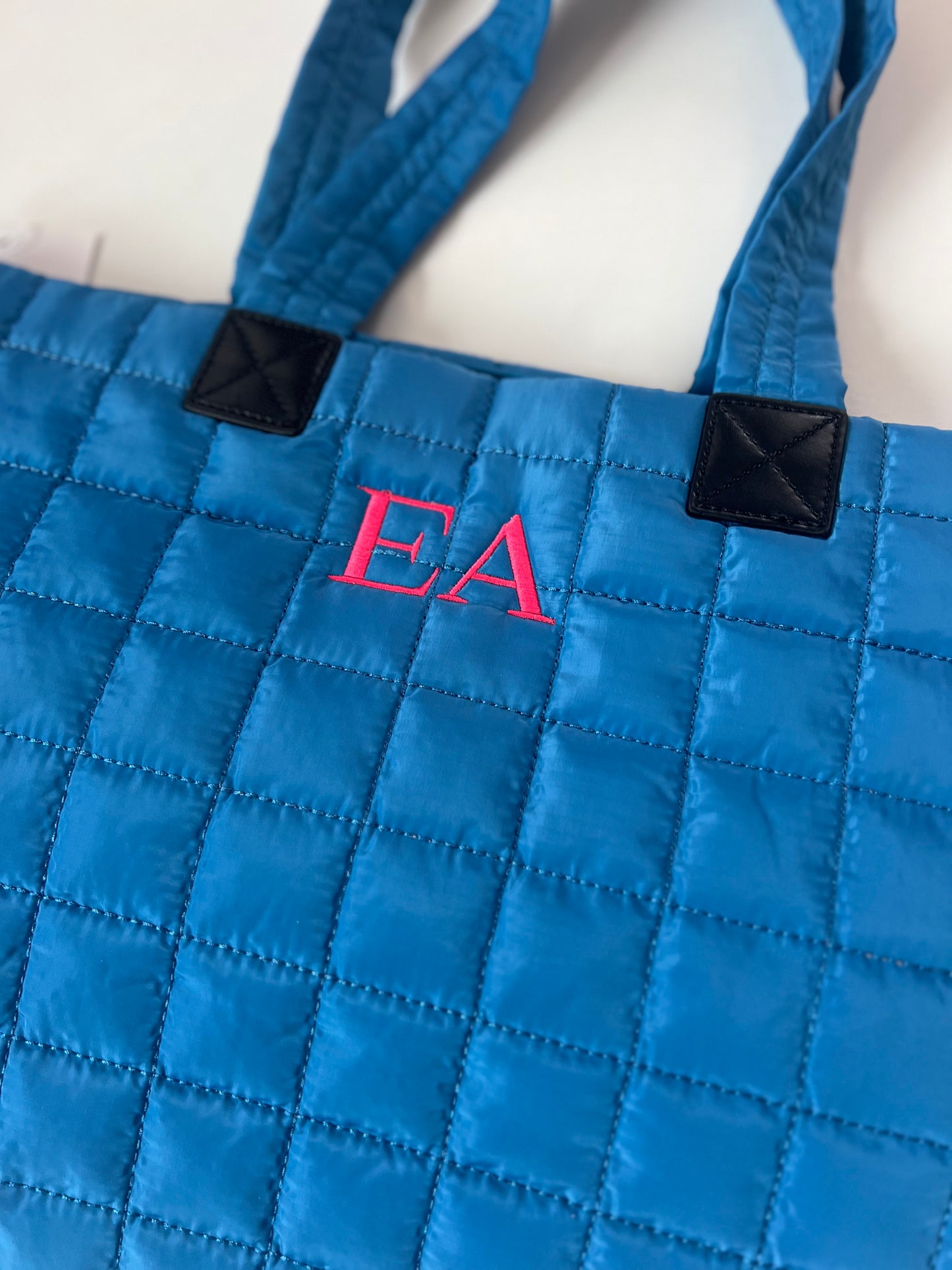 Quilted Tote Bag with Straps