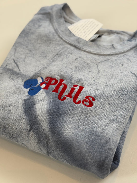 Adult 'Fightin Phils' Acid Wash Sweatshirt