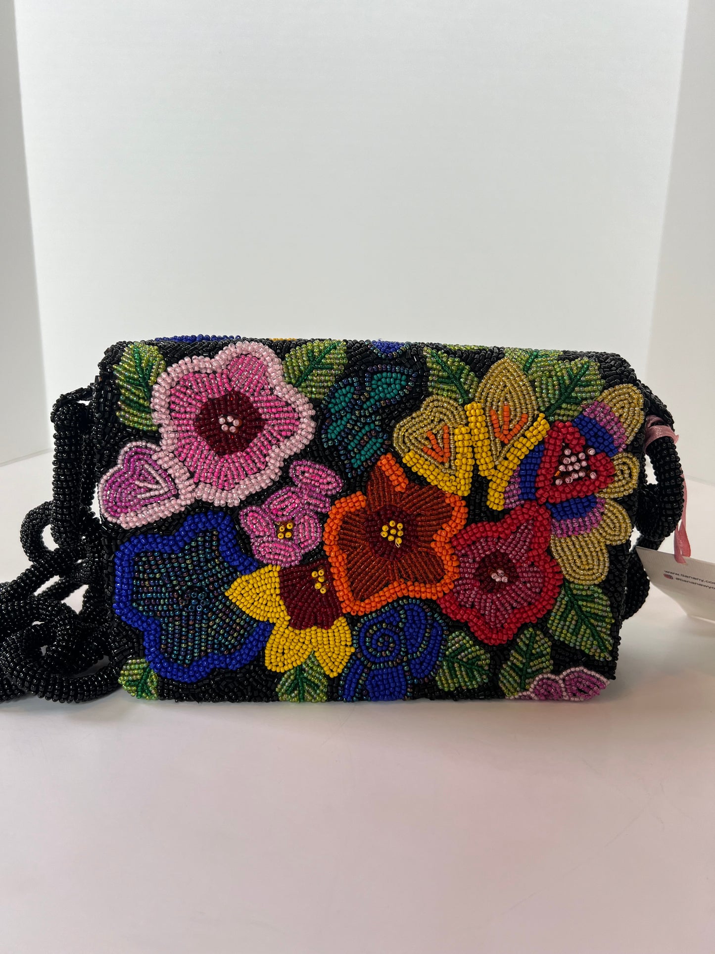 Tiana Designs 3D Beaded Floral Shoulder Bag