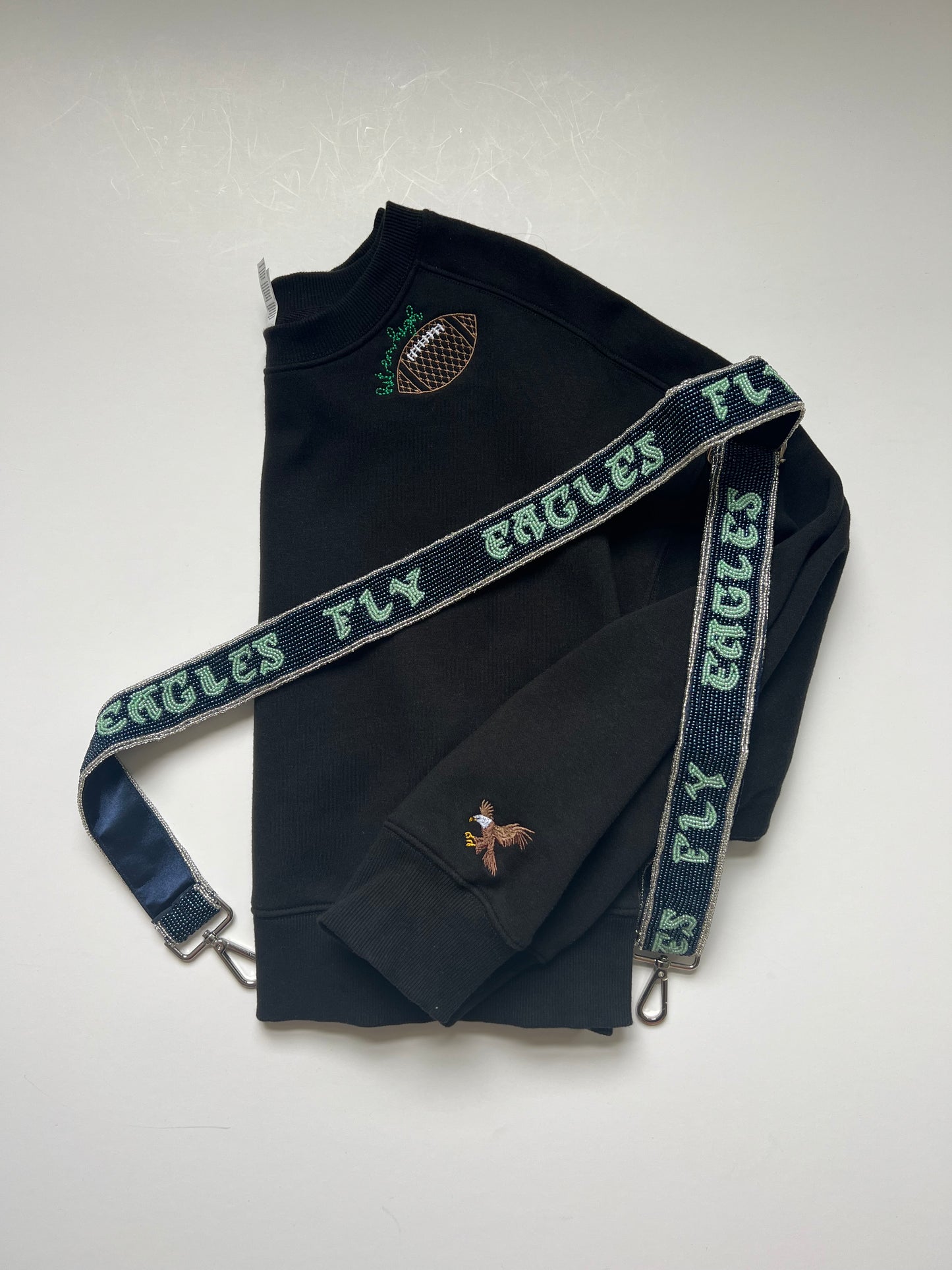 Tiana Designs Adjustable Fly Eagles Fly Strap with Clear Bag