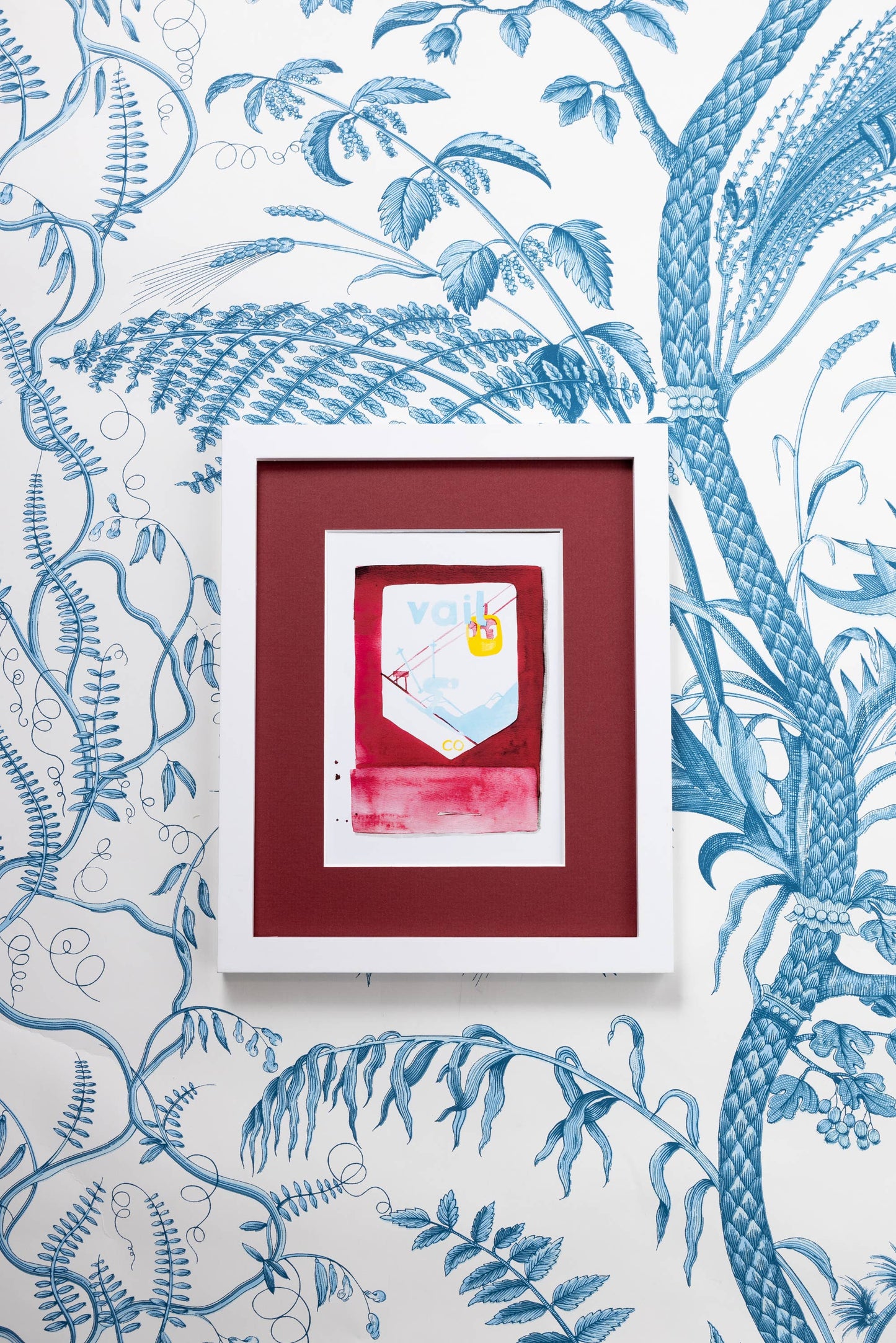 Vail Matchbook Watercolor Print: 5" x 7"