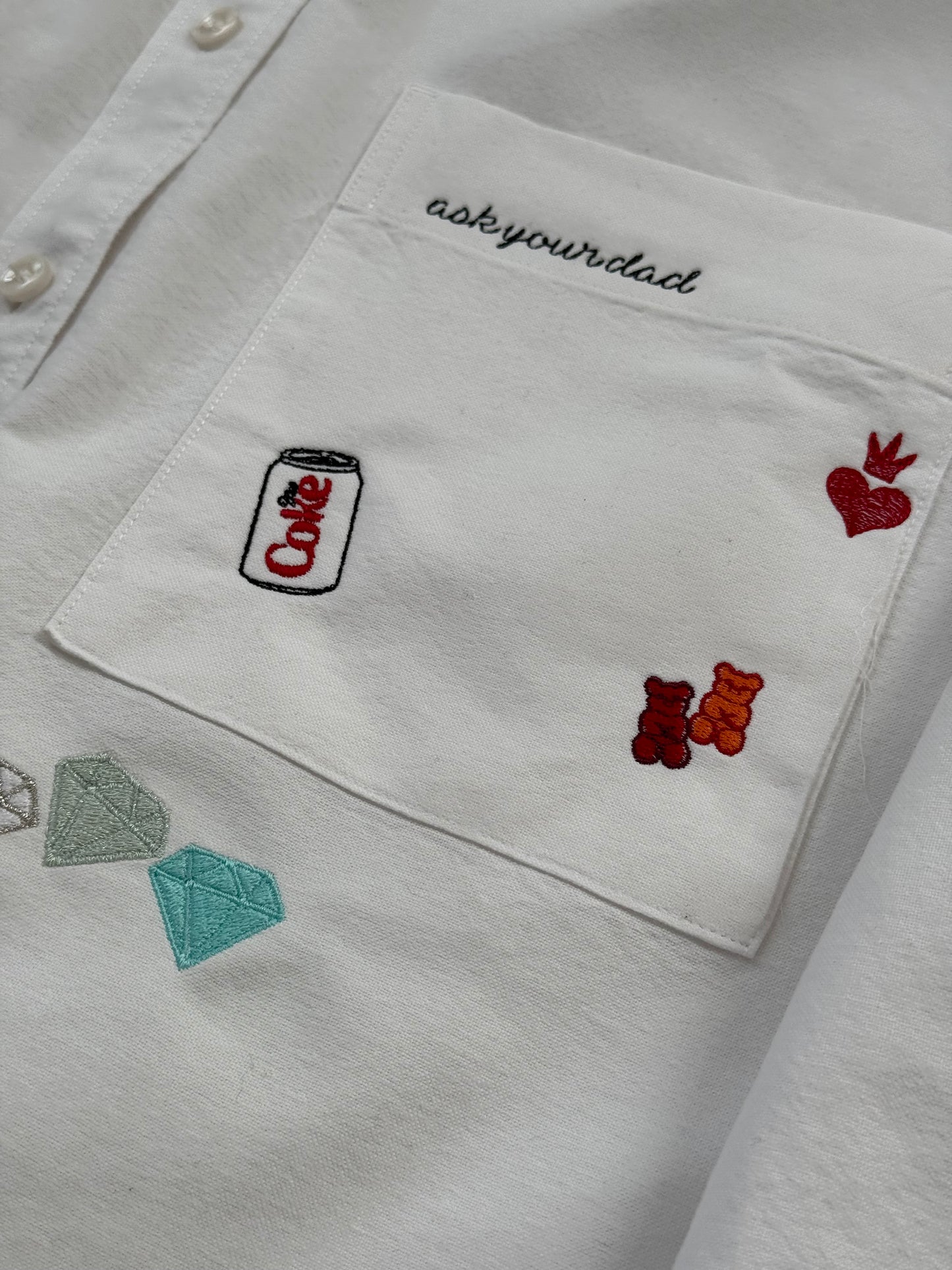 Women's M.I.Y.O. “Mom” Motif Button Down