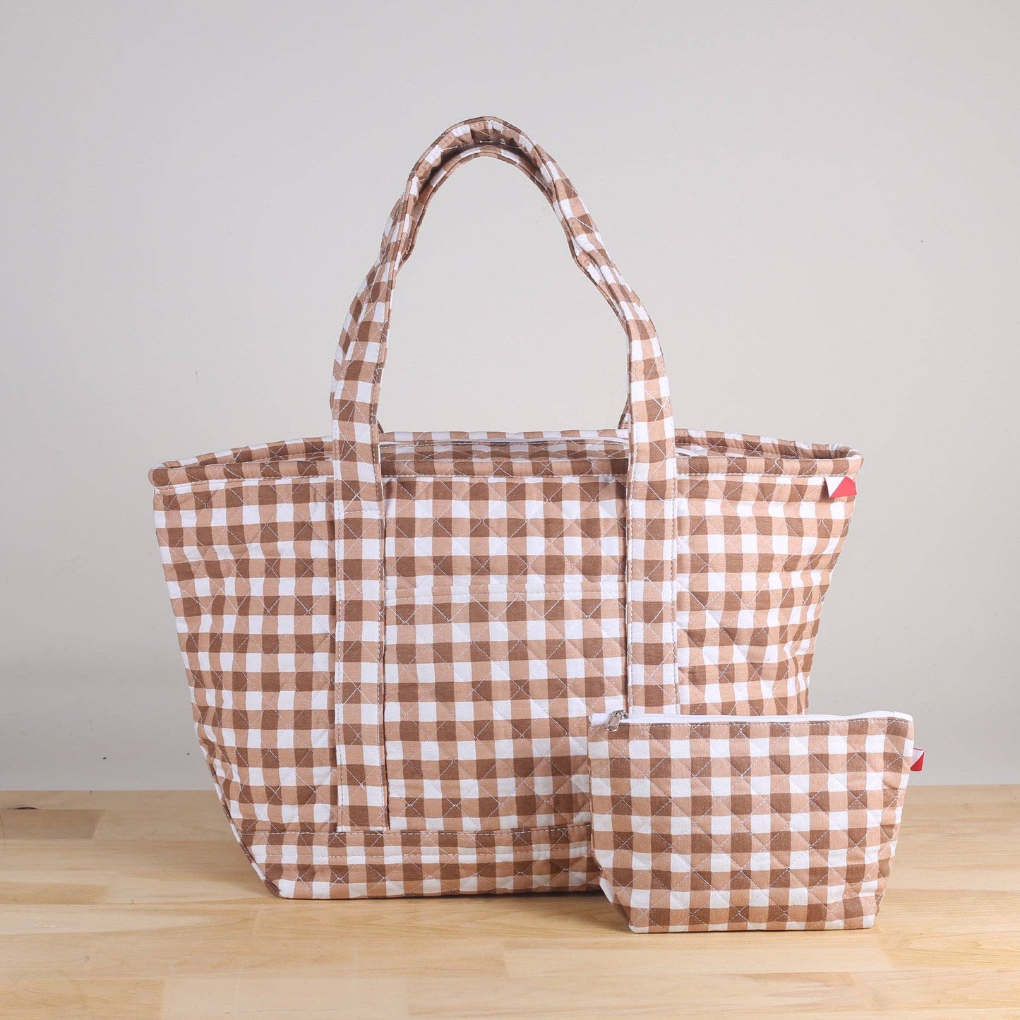 ShoreBags Quilted Oversized Lightweight Bag with Zip Closure