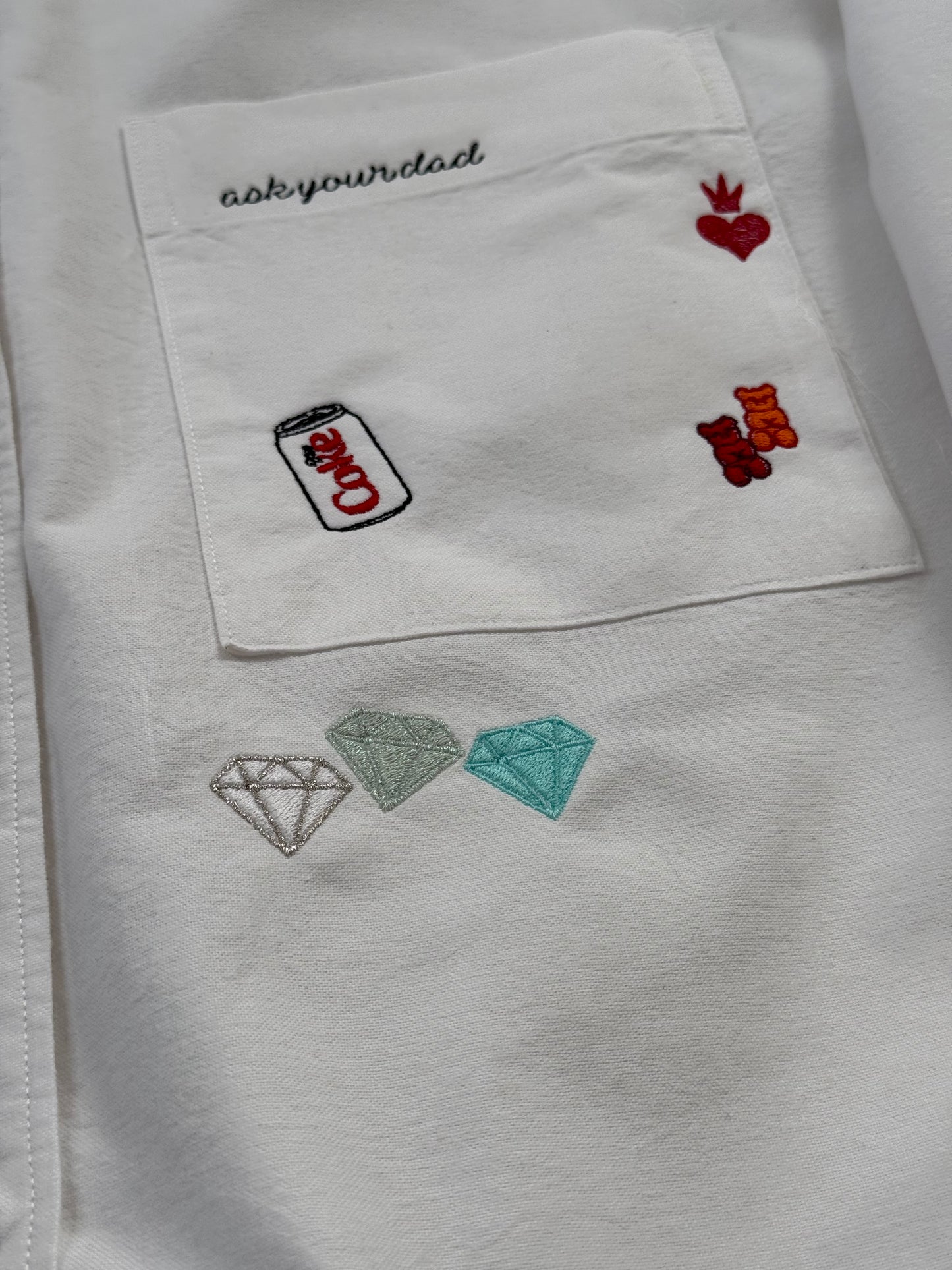 Women's M.I.Y.O. “Mom” Motif Button Down