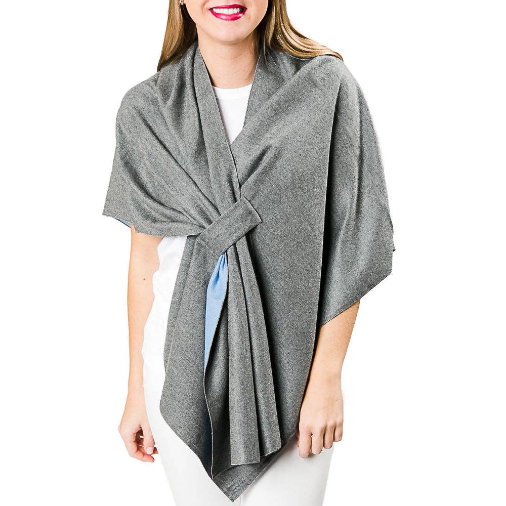 Top It Off - Solid Kate Keyhole Wrap - Fall 2026: Khaki and Cream