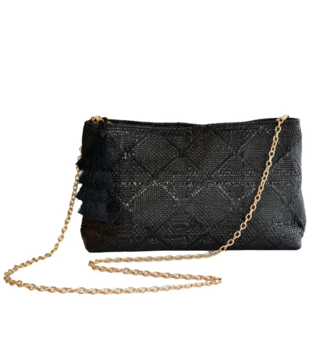 TRVL Design LUXE Bali Straw Cane Island Clutch