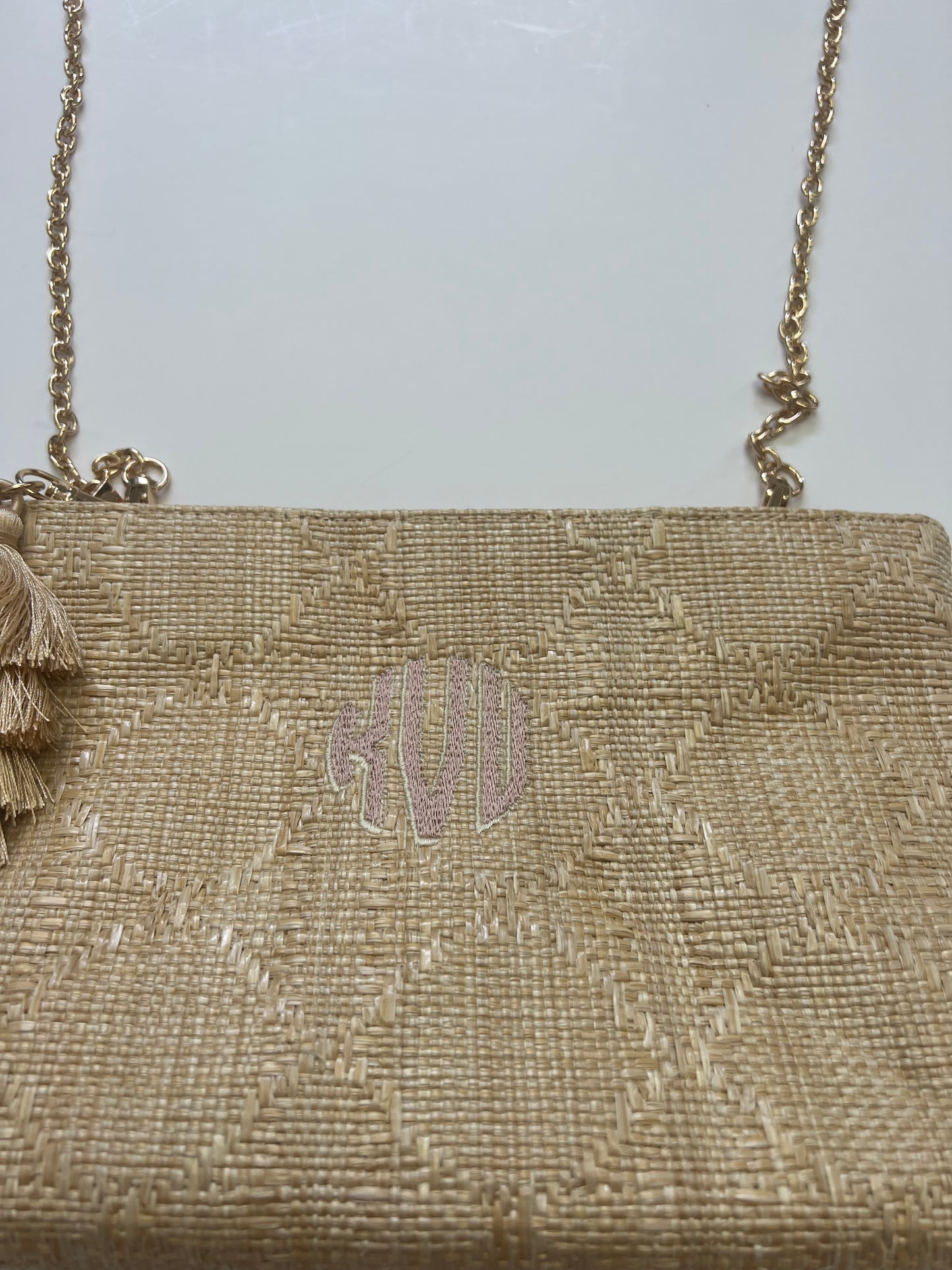 TRVL Design LUXE Bali Straw Cane Island Clutch