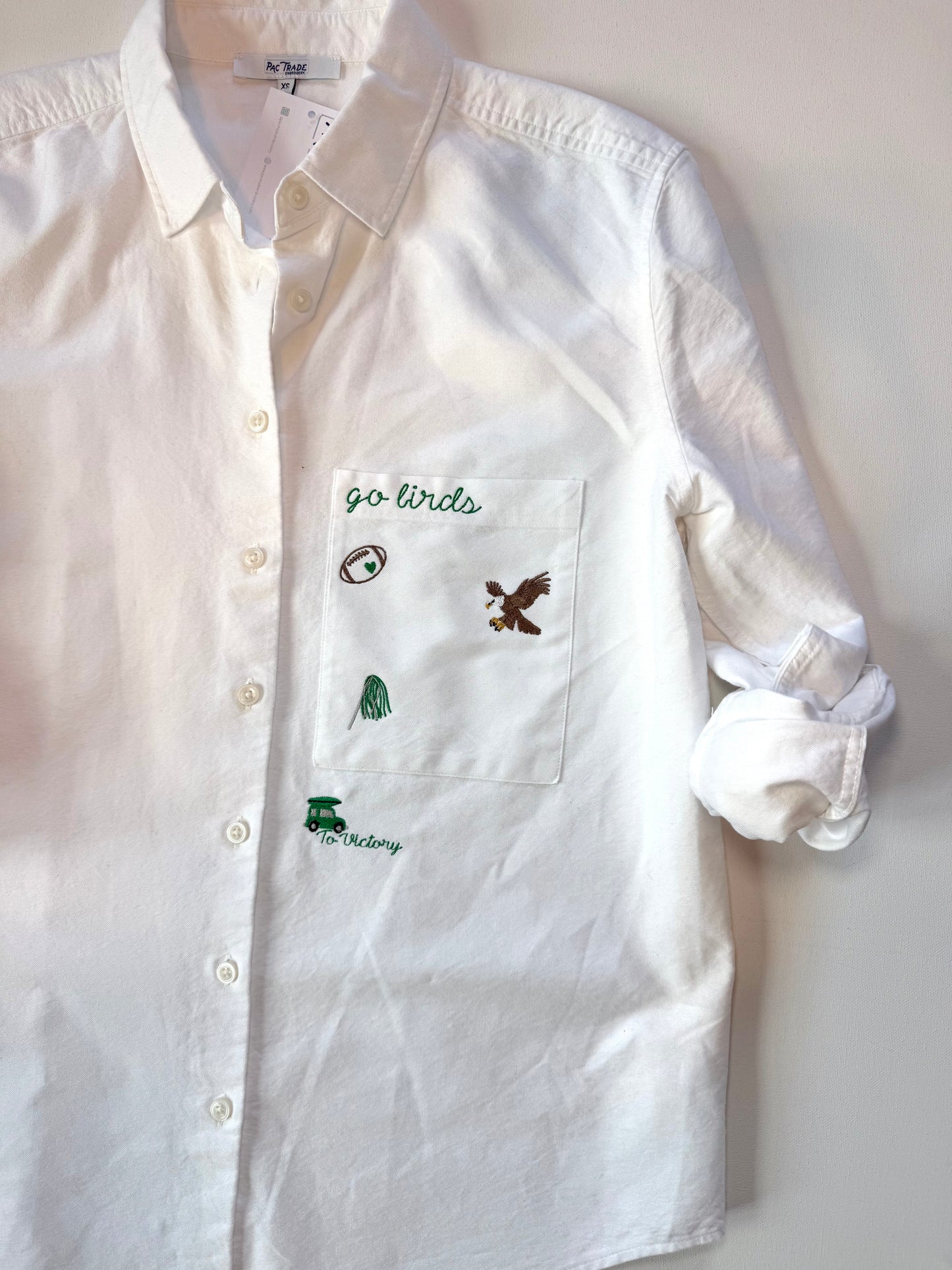 Women's M.I.Y.O. 'Go Birds' Motif Button Down