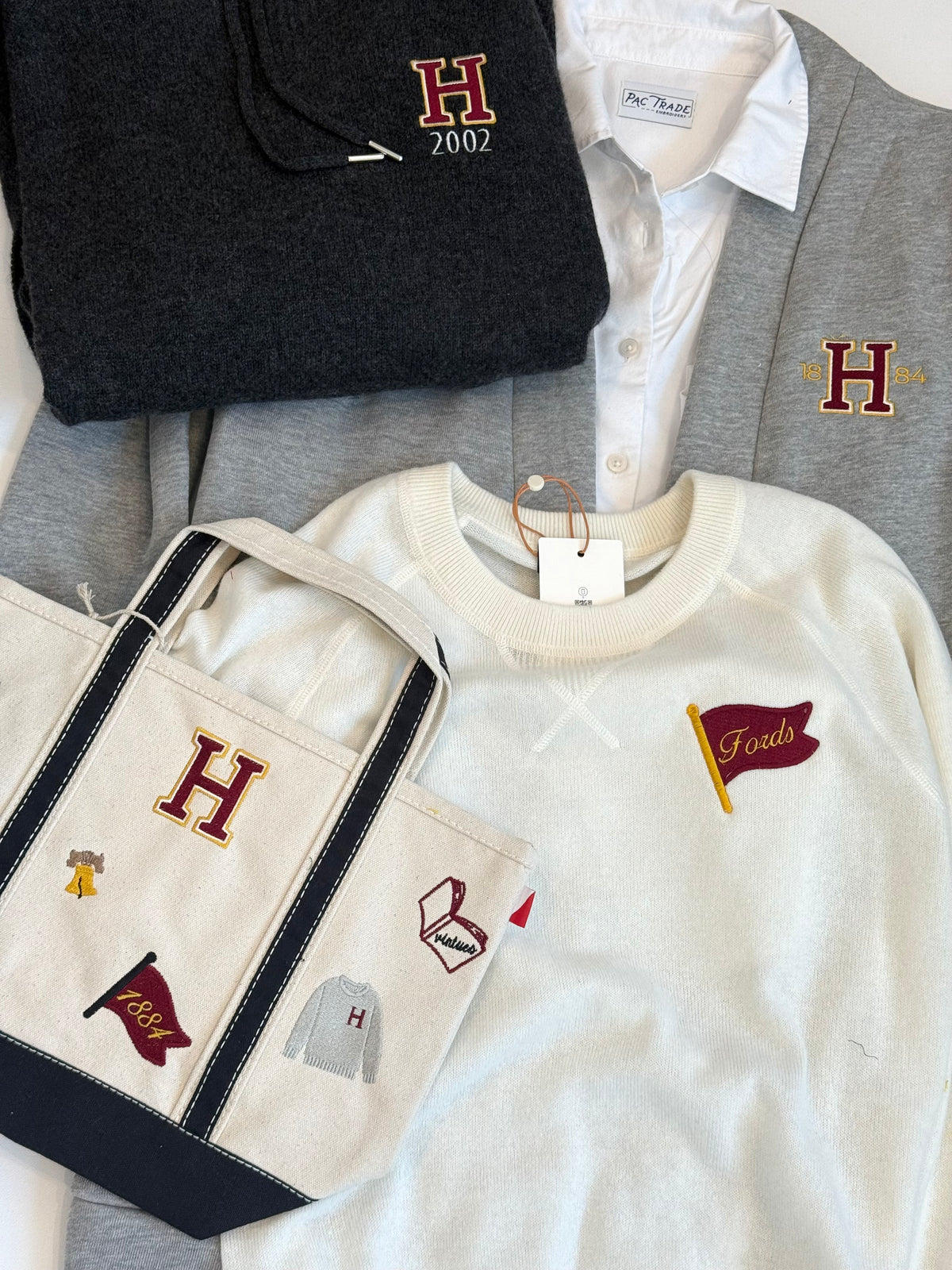 The Haverford School Cashmere Shrunken Sweater