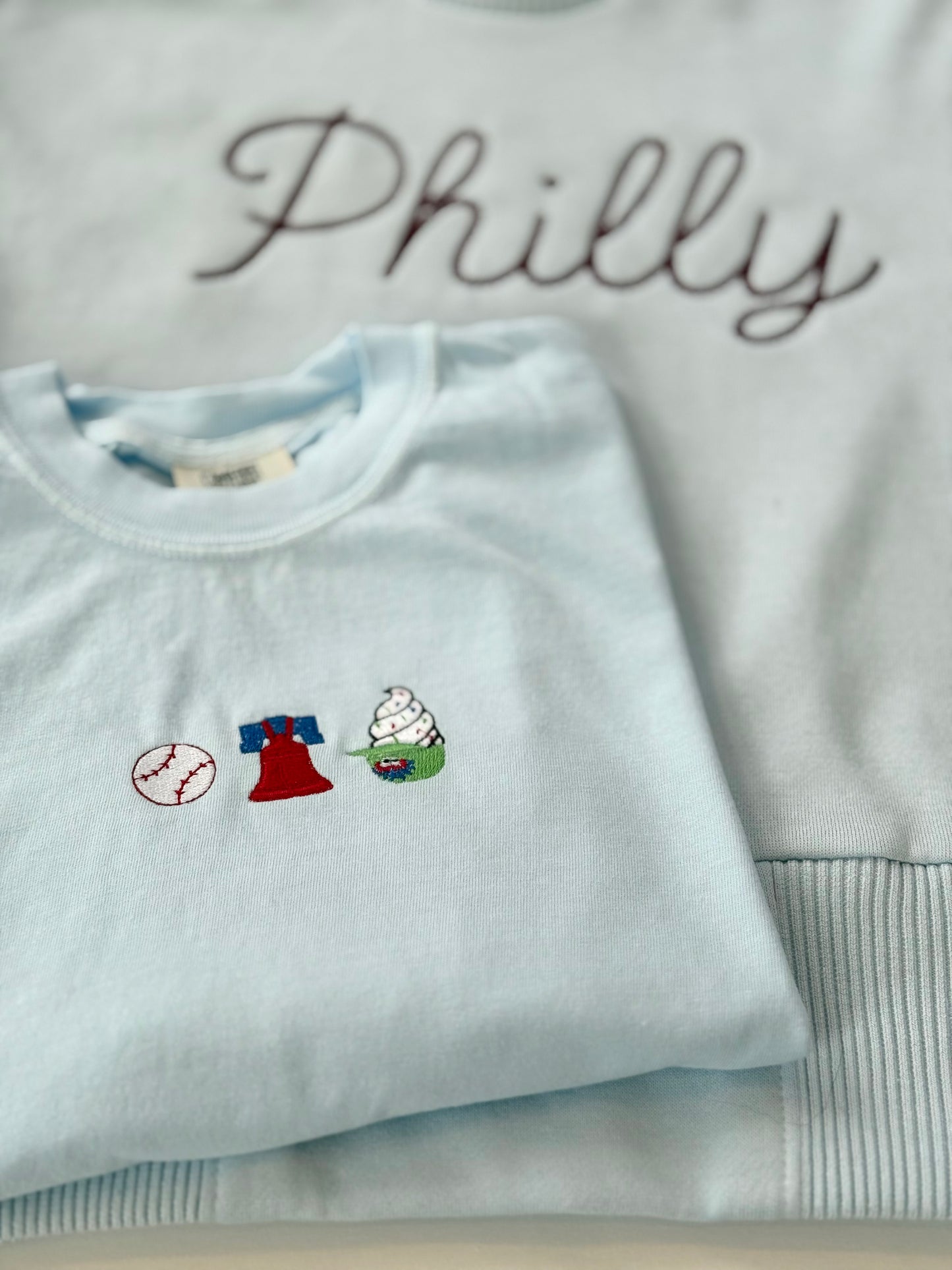 Women’s Baseball & Ice Cream Crew Neck Crop-ish Tee