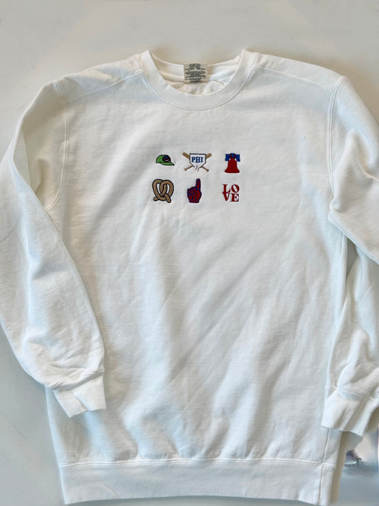 Adult "Philly Mini Motifs" Worn-In Sweatshirt