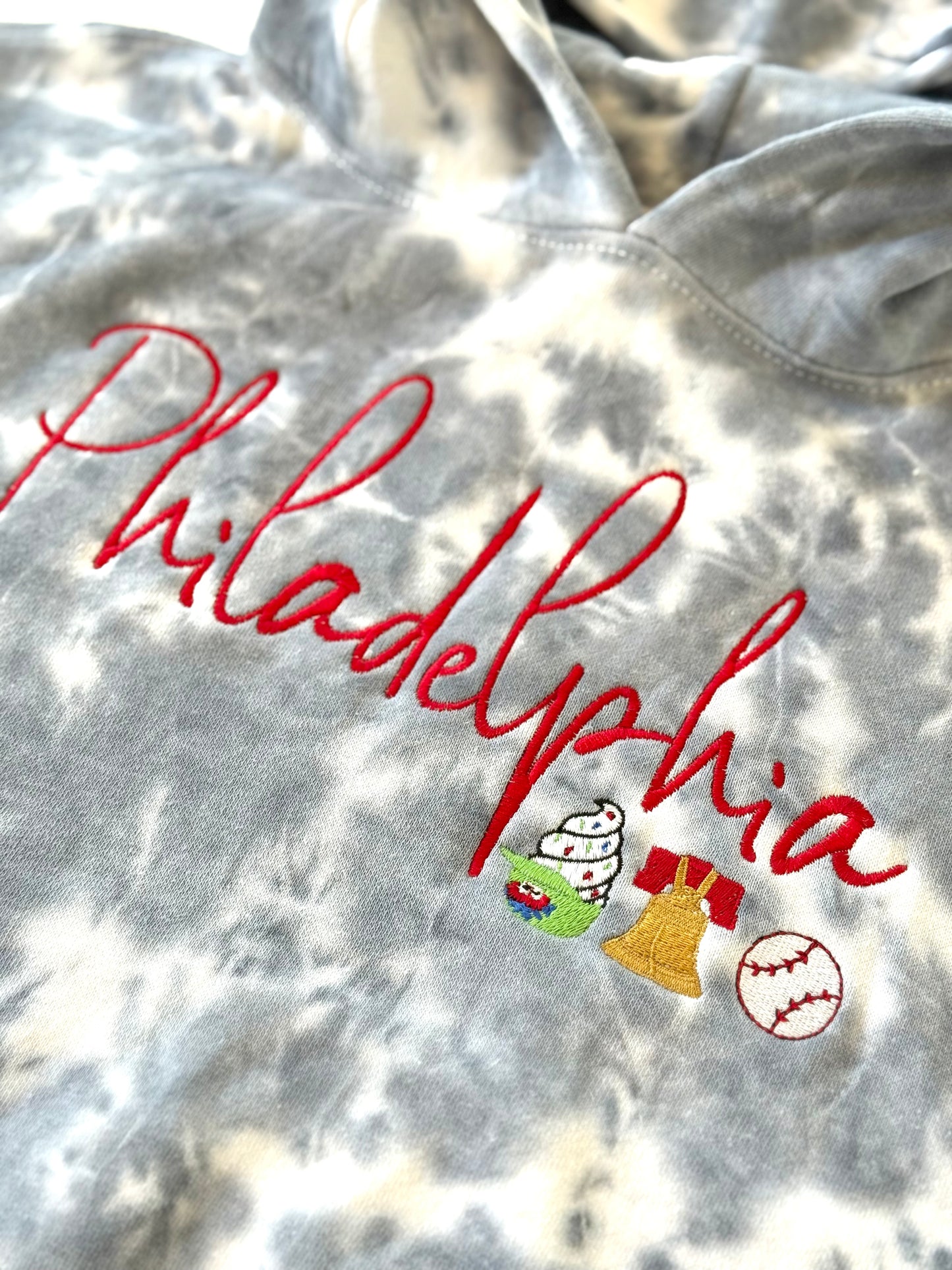 Women's Philadelphia ICON Tie-Dye Hooded Sweatshirt