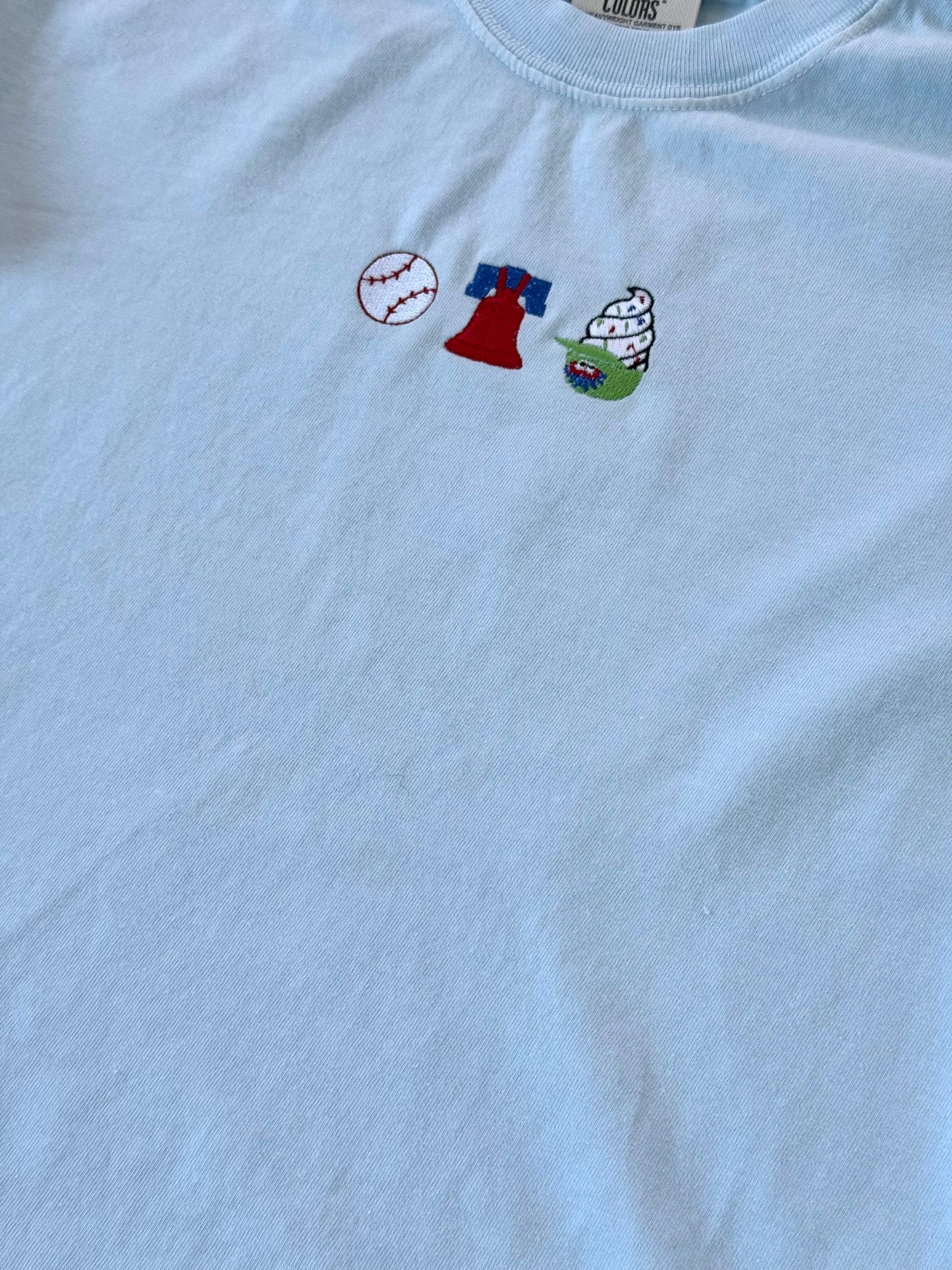 Women’s Baseball & Ice Cream Crew Neck Crop-ish Tee