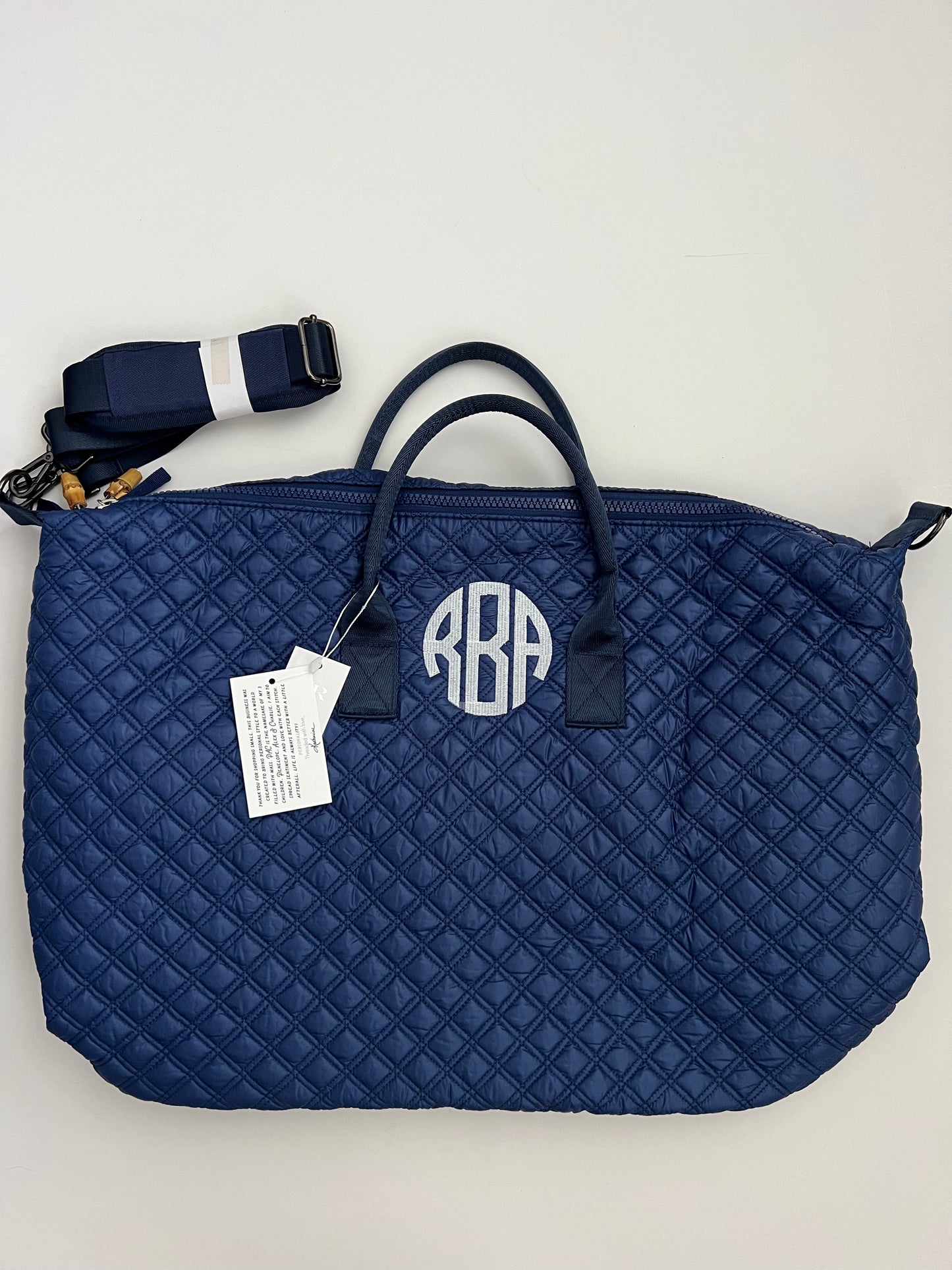 TRVL Design Overpacker Quilted Weekender Bag