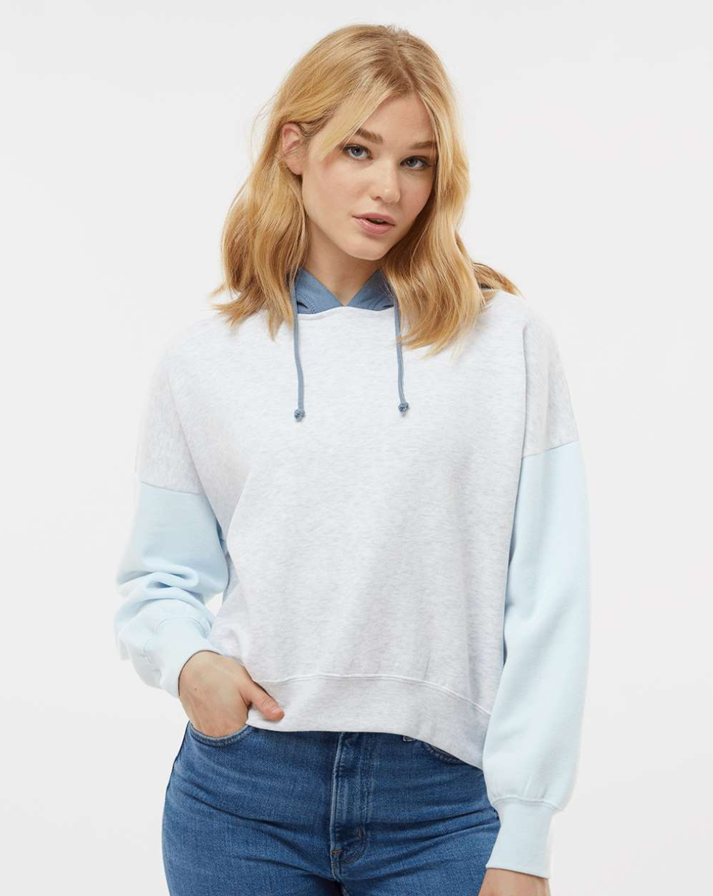 Women's Colorblocked Hooded Sweatshirt