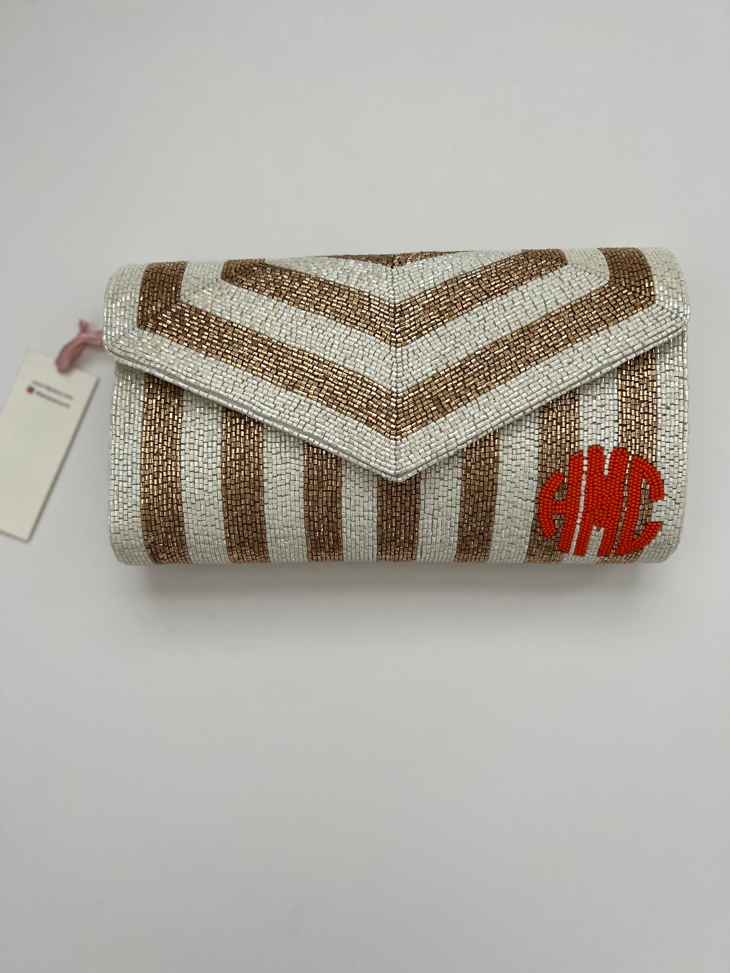 Tiana Designs Fully Beaded Envelope Clutch