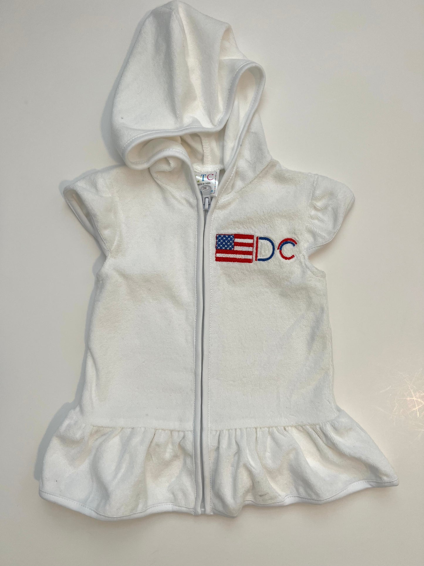 Girls Zip Up Terry Cover Up