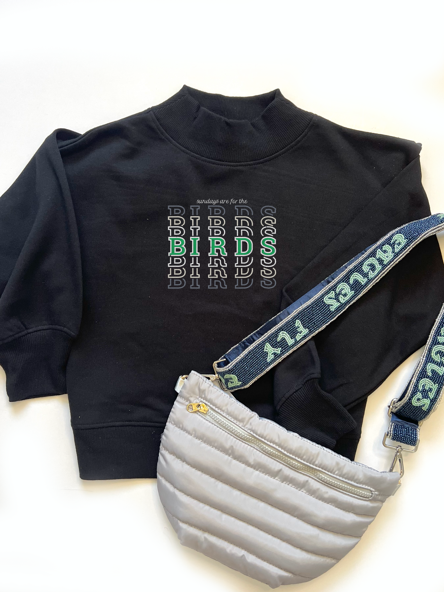 Women's Mock Neck Sweatshirt
