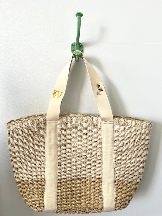 Straw Travel Tote Bag