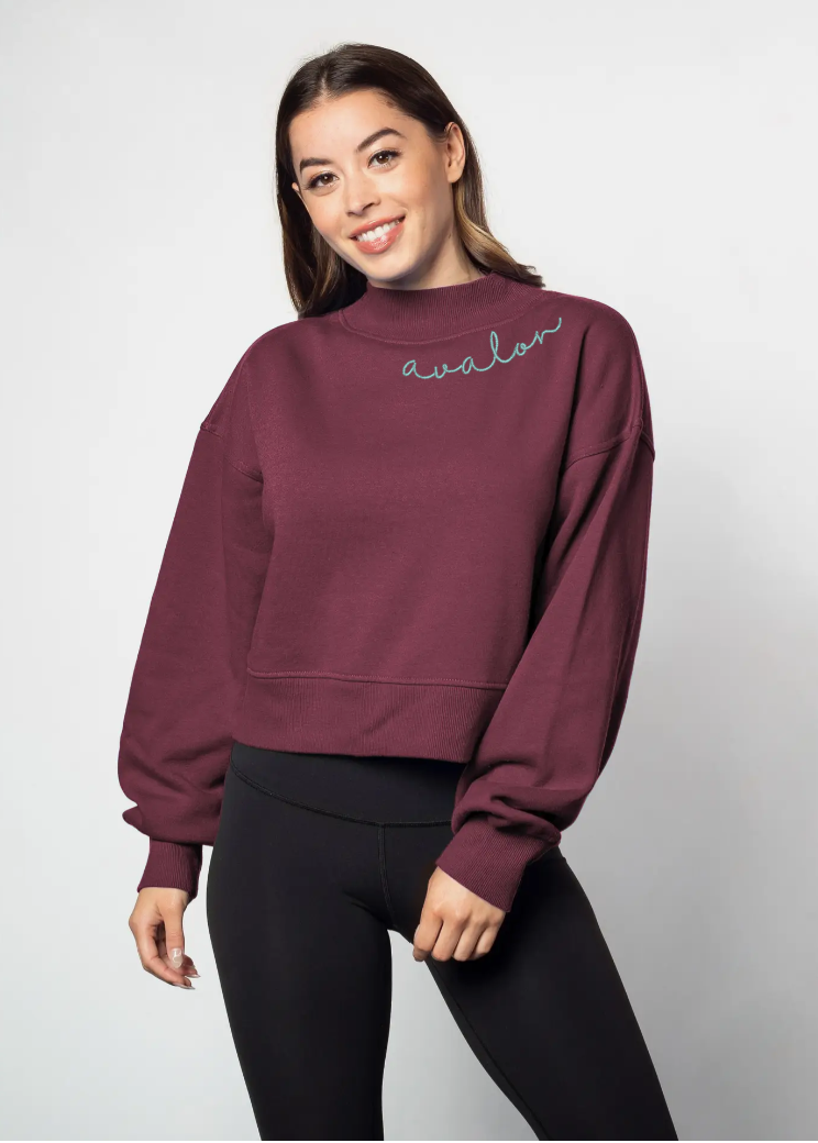 Women's Mock Neck Sweatshirt