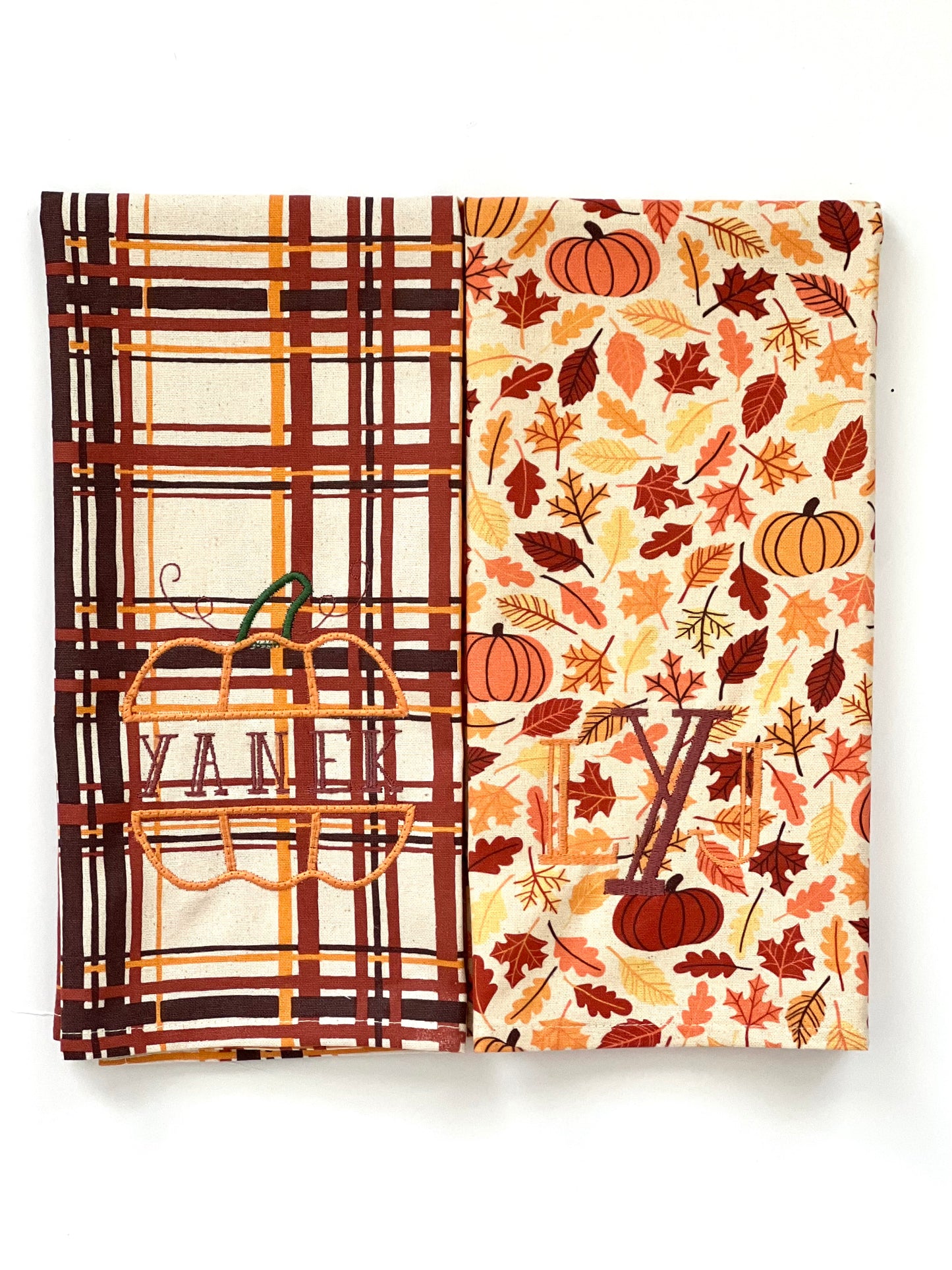 Set of 2 Fall Kitchen Towels