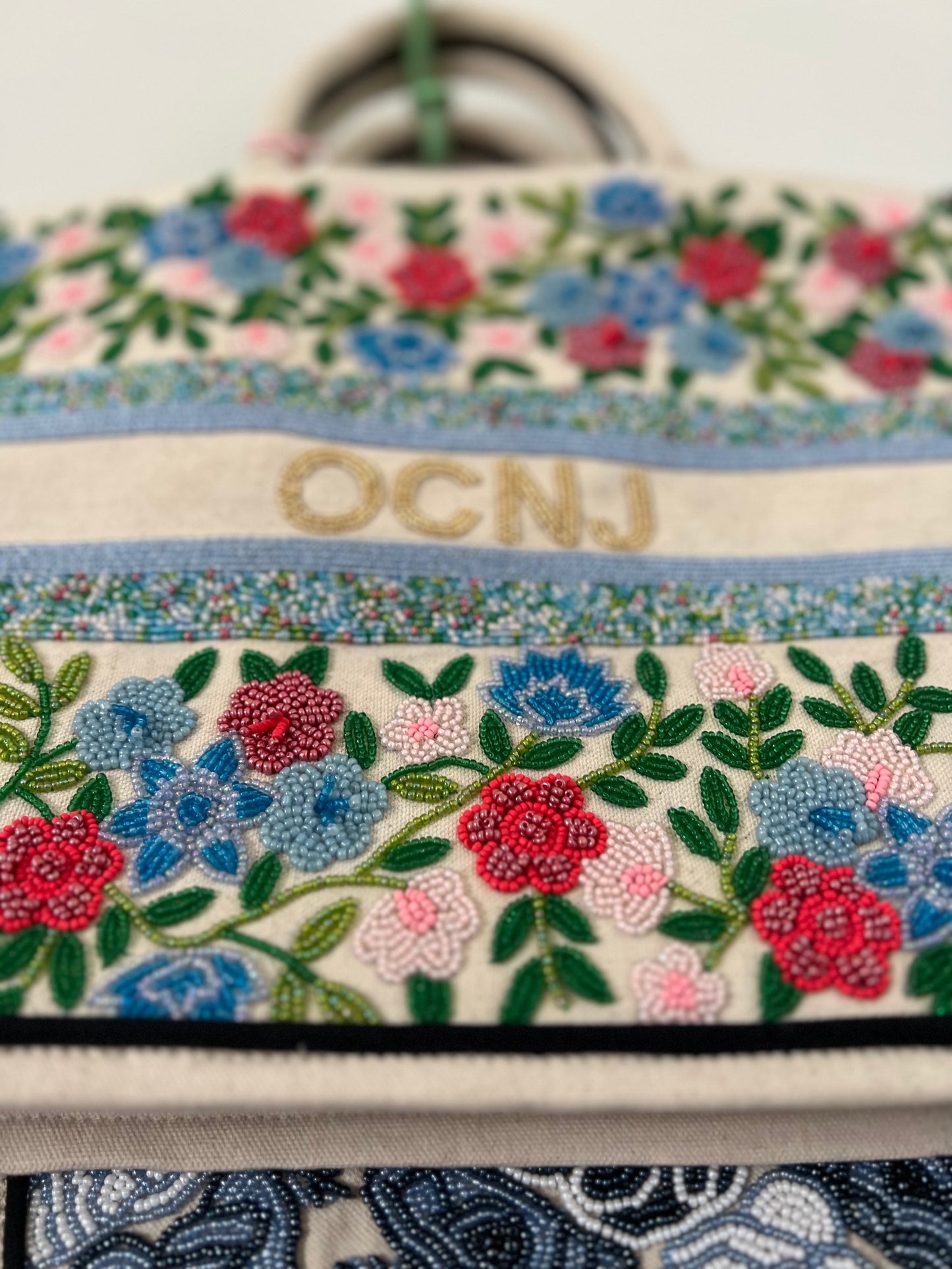 Tiana Designs Floral Vines Beaded Tote