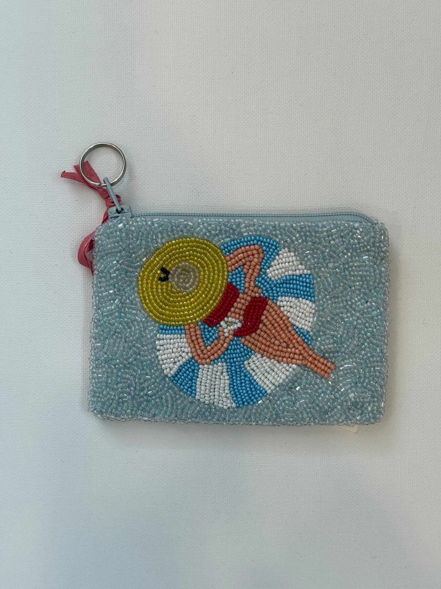 Tiana Designs "Cocktail and Sun" Beaded Coin Purse