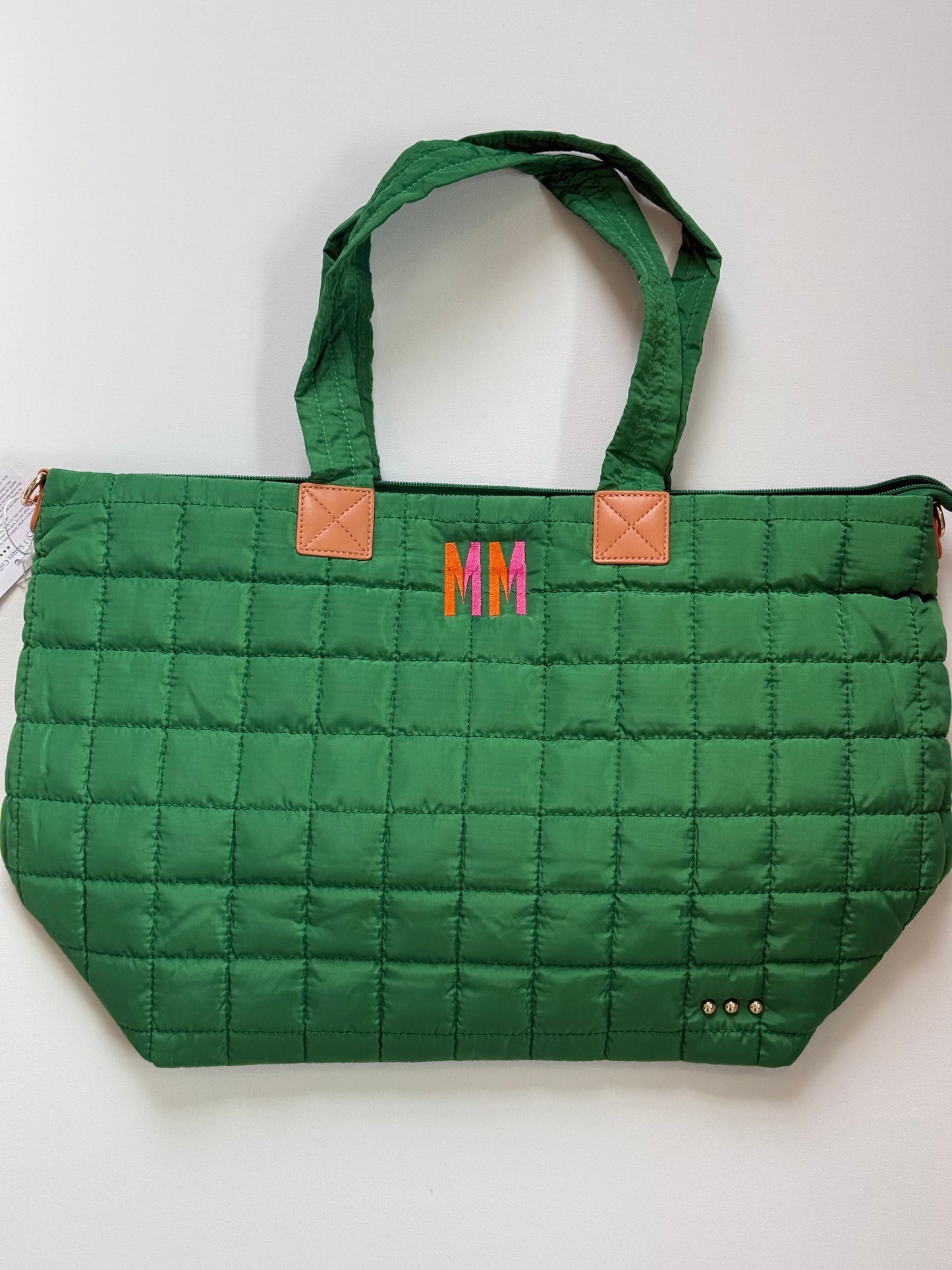 Quilted Tote Bag with Straps
