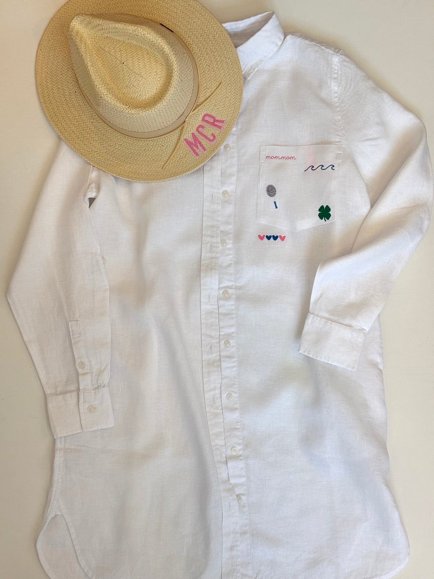 Women’s 100% Linen Button-Up Beach Cover Up