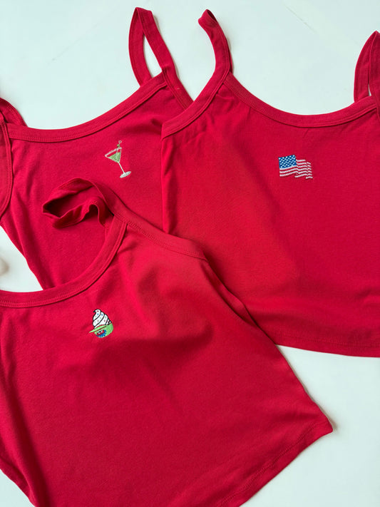 Women’s Micro Rib Spaghetti Strap Tank