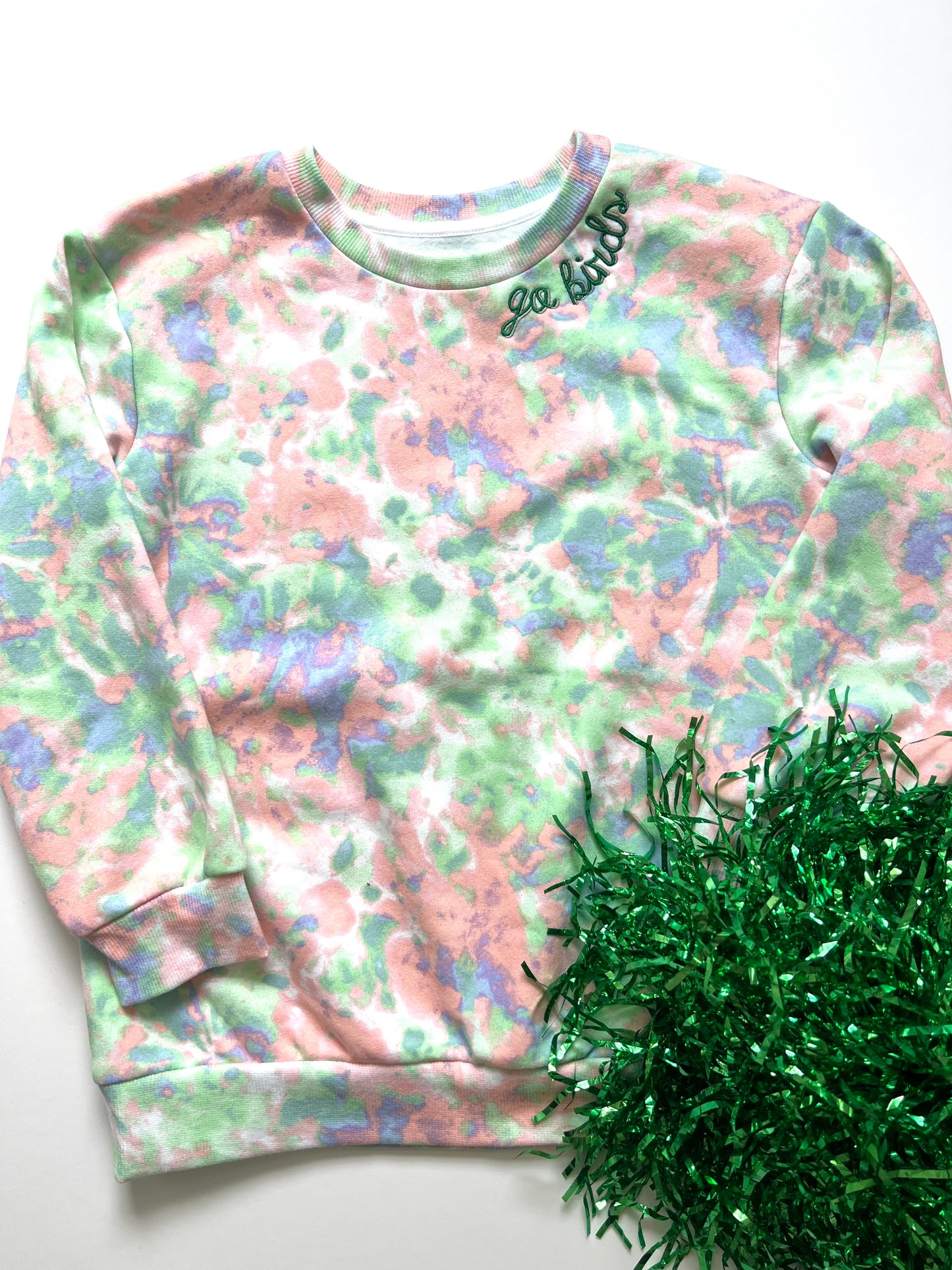 Girls' Rainbow Tie-Dye Sweatshirt