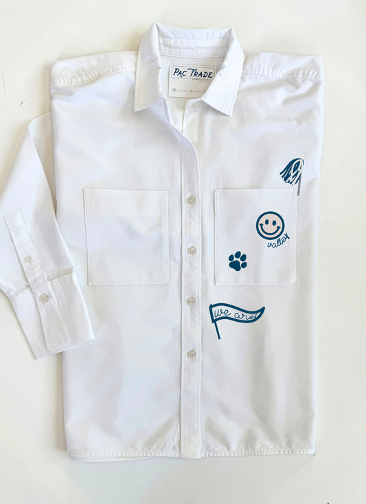 Women's M.I.Y.O. University Spirit Motif Button Down