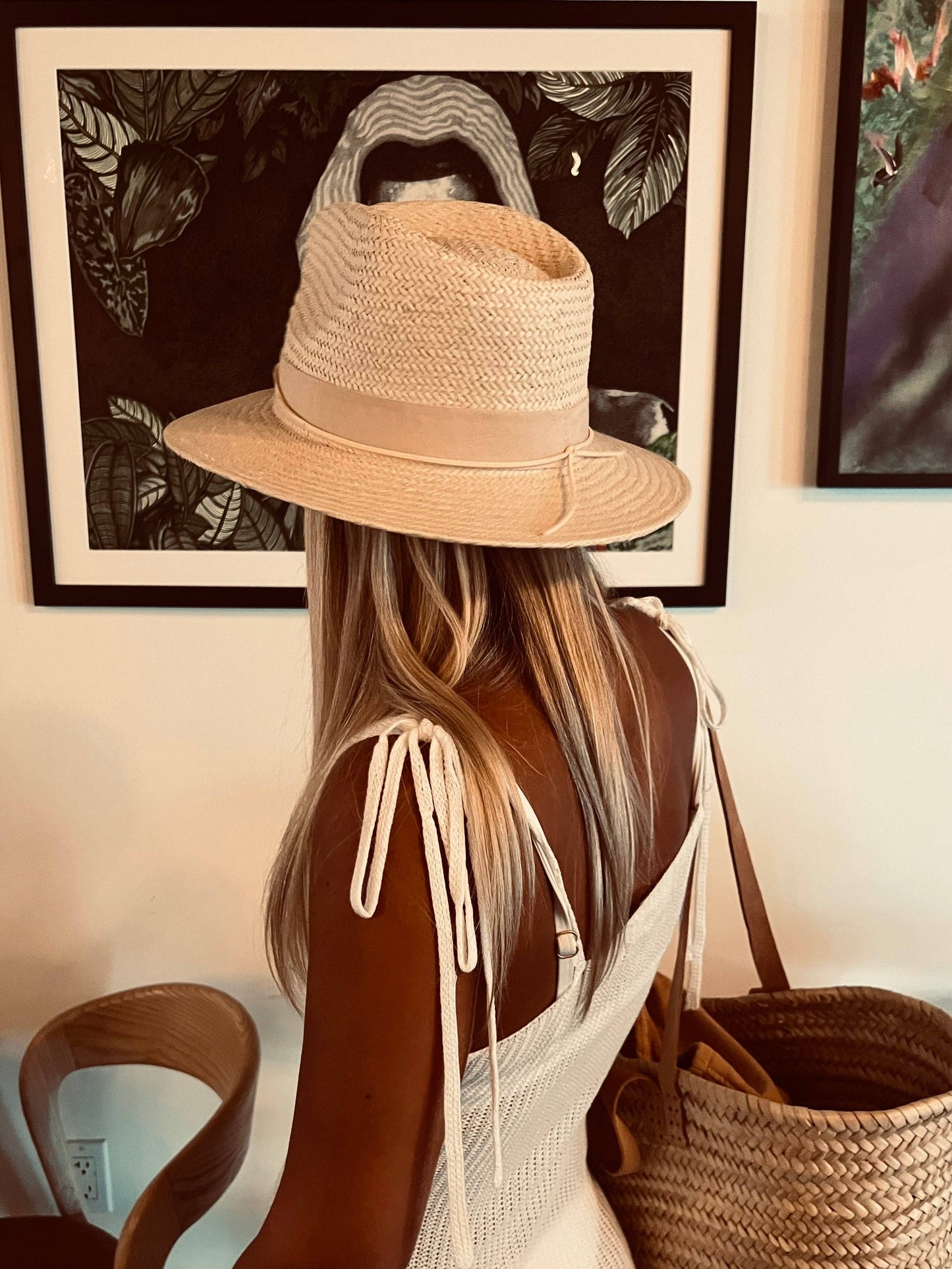 Fedora Motif Sun Hat