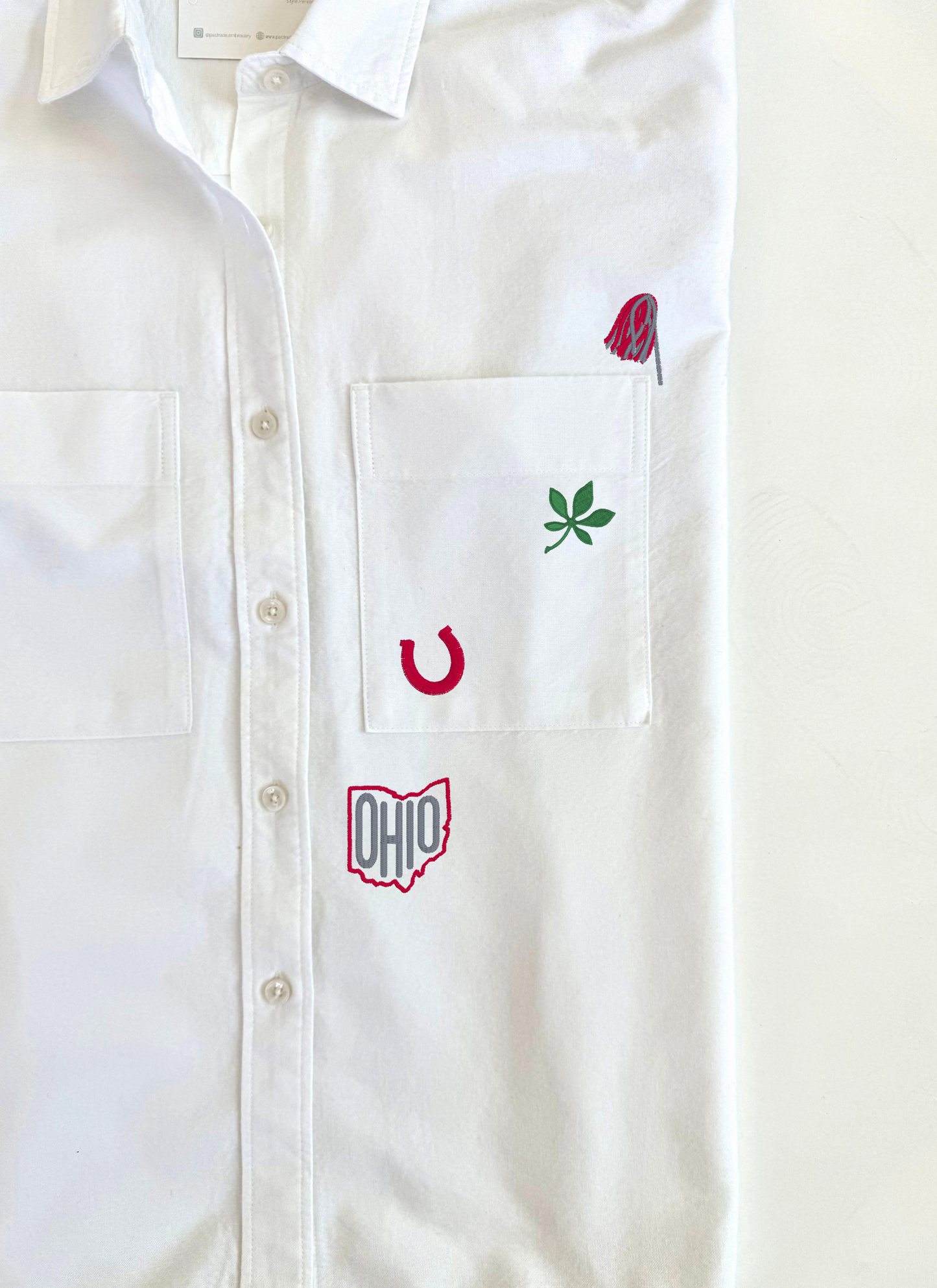 Women's M.I.Y.O. University Spirit Motif Button Down