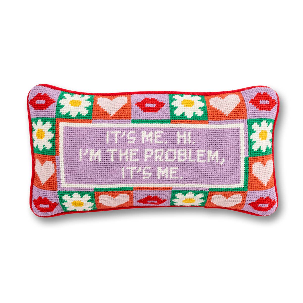 It's Me, Hi! Needlepoint Pillow