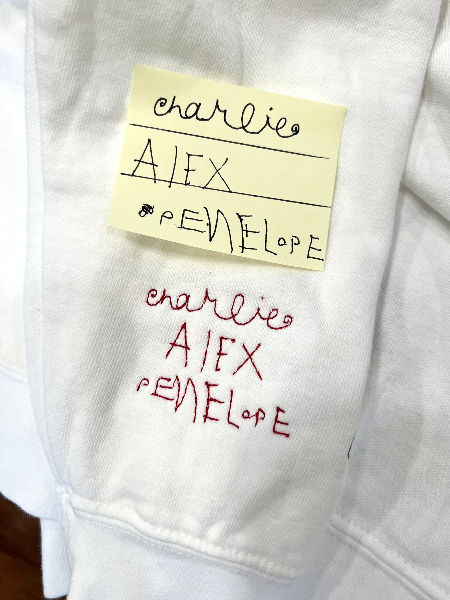 Add-On Custom Handwriting Embroidered