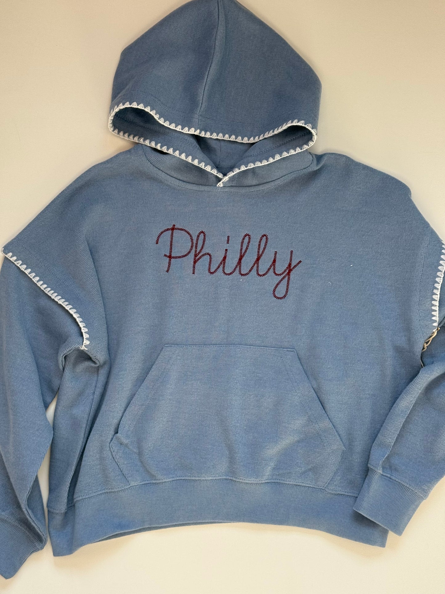 Women's 'Philly' Baseball Stitch Hoodie