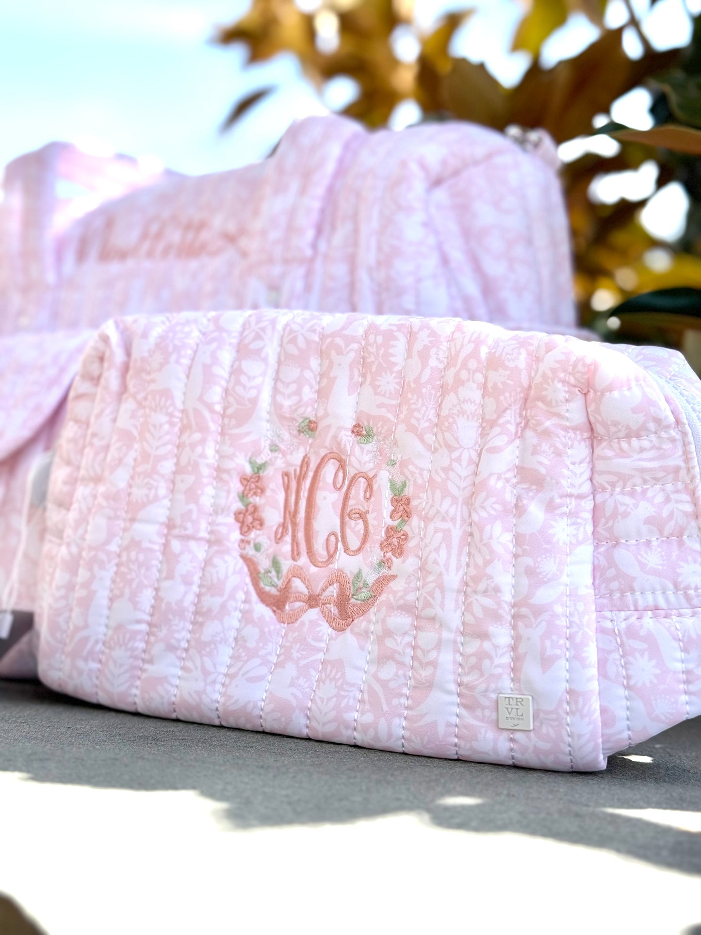 TRVL Design Luxe Quilted Baby Travel Bundle (stroller bag, toiletry, changing pad)