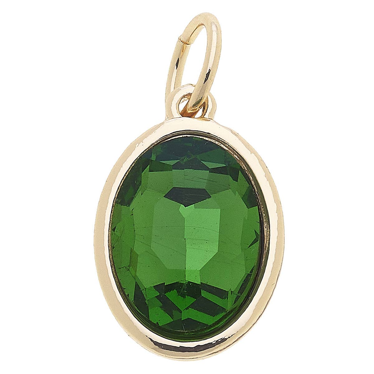 Canvas Style - Glass Birthstone Charm: May / Emerald