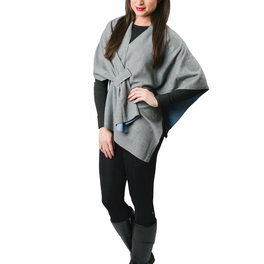 Top It Off - Solid Kate Keyhole Wrap - Fall 2026: Khaki and Cream