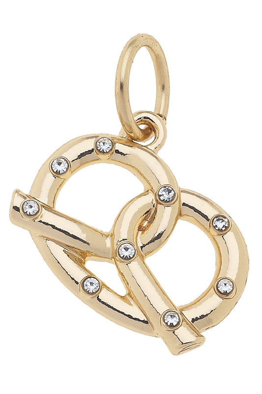 Canvas Style - Pretzel Charm in Shiny Gold