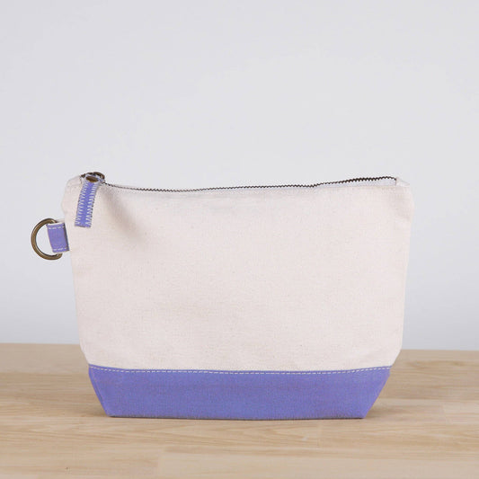 ShoreBags - All In Zip Top Pouch: Purple / No Monogram